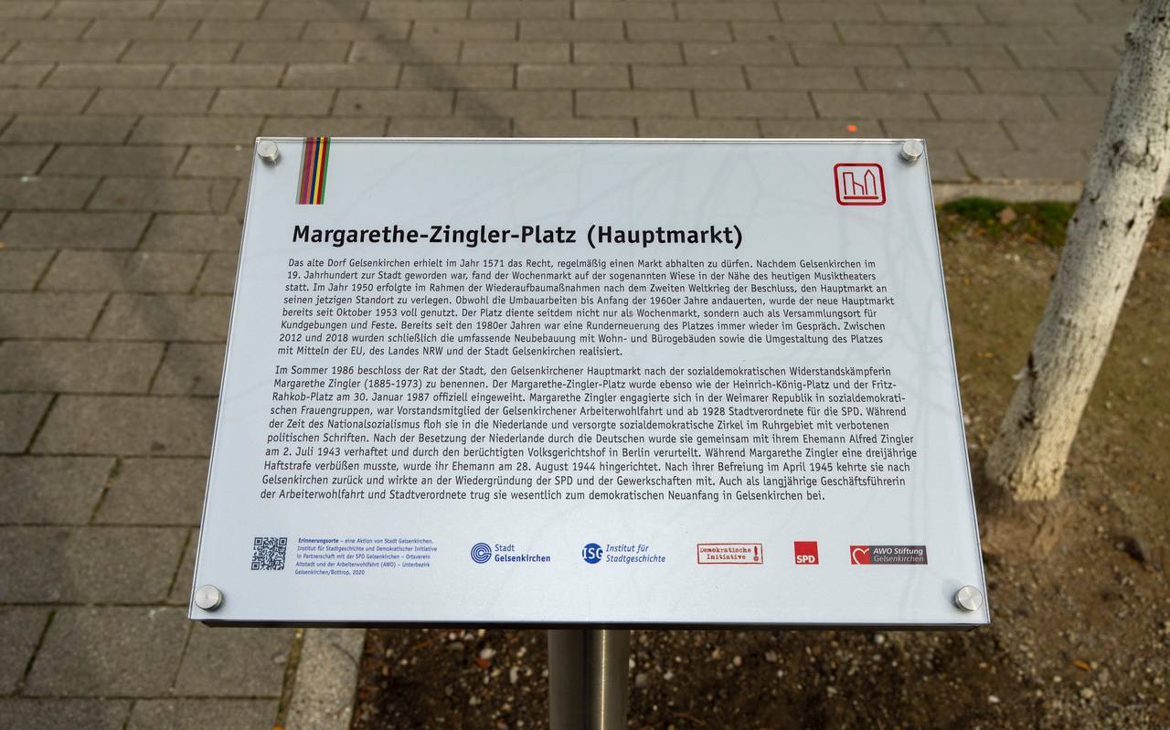 Gedenktafel Margarethe Zingler