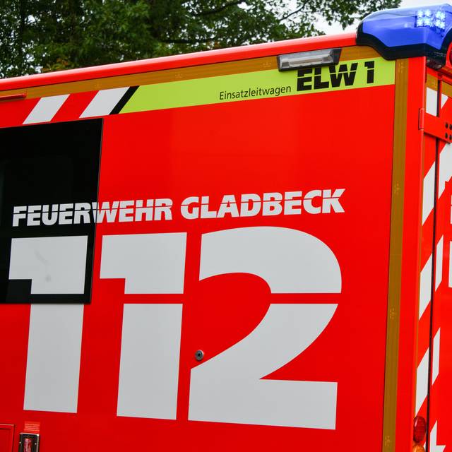 Ein Einsatzwagen der Gladbecker Feuerwehr