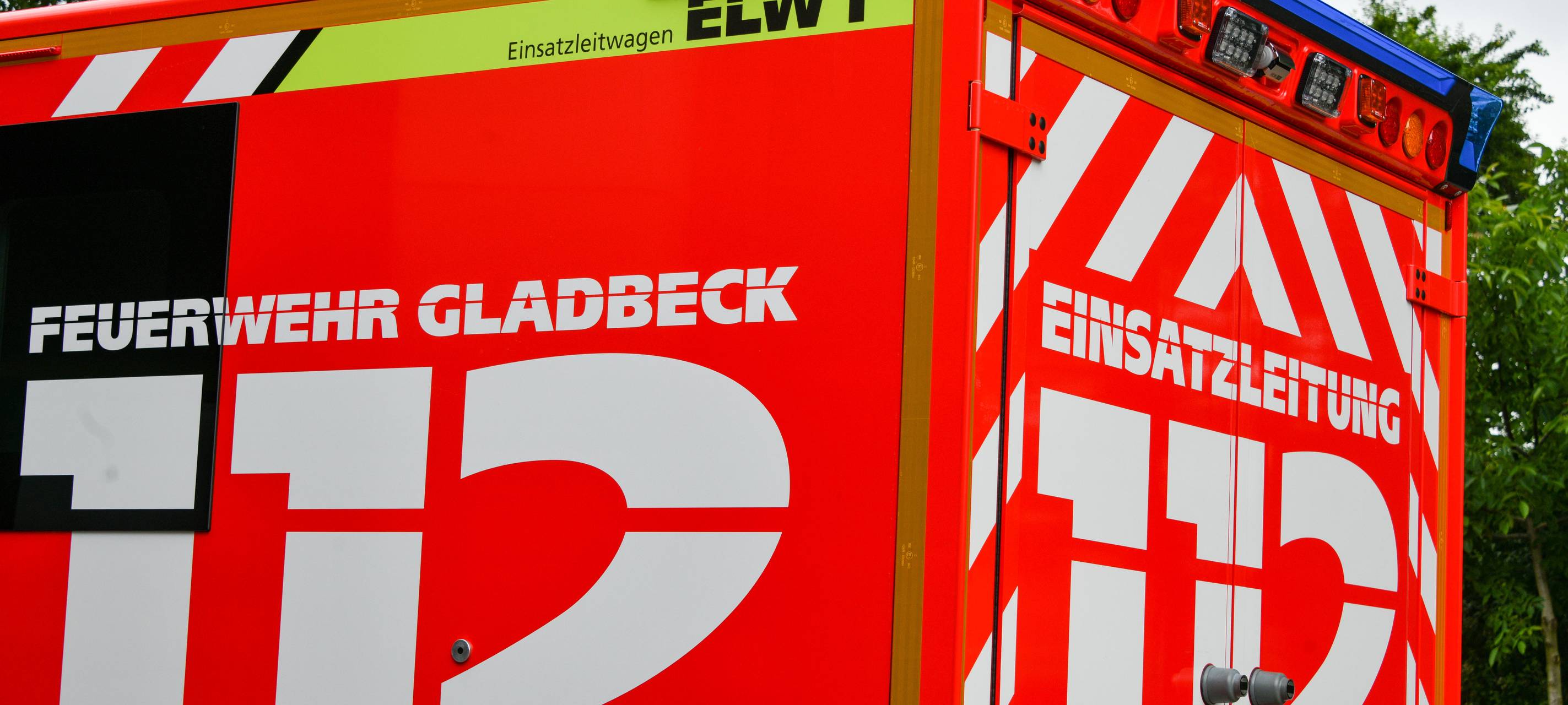 Ein Einsatzwagen der Gladbecker Feuerwehr