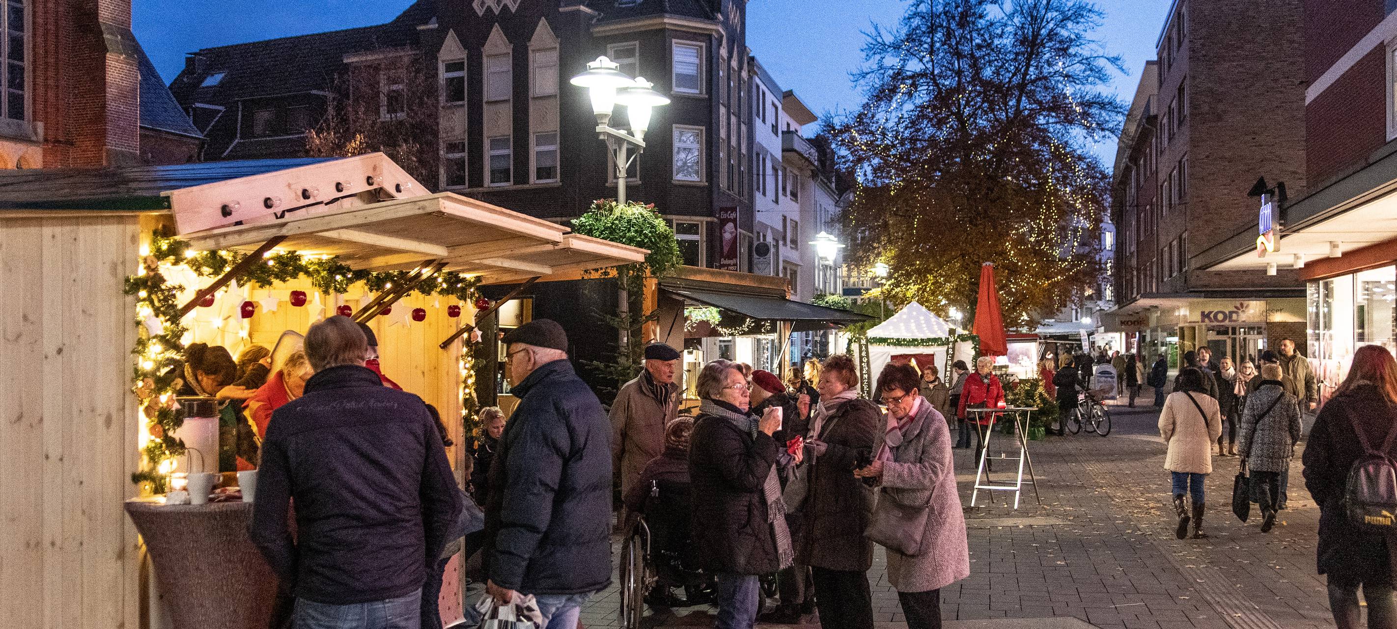 Weihnachtshütten in der Gladbecker Innenstadt