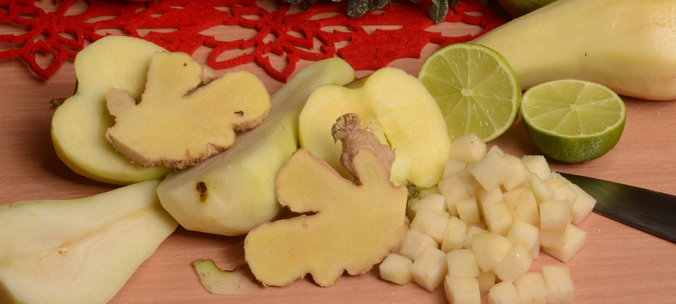 Kartoffelrösti mit Seelachs und Birnen Chutney