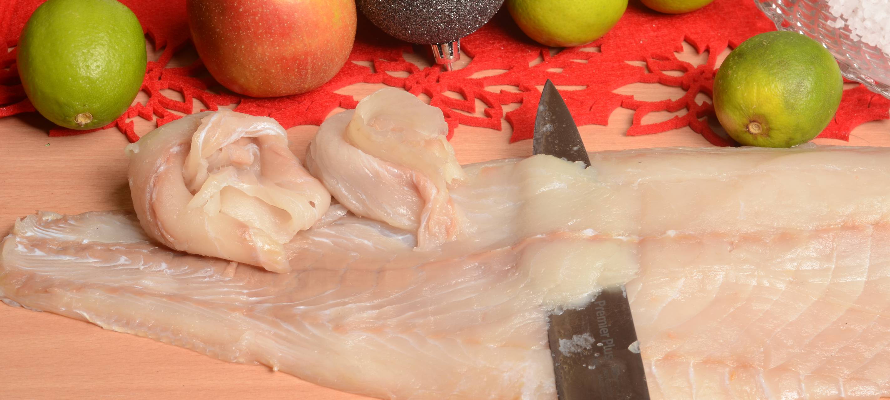 Kartoffelrösti mit Seelachs und Birnen Chutney