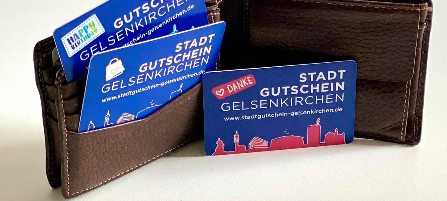 Portemonnaie mit Gutscheinen