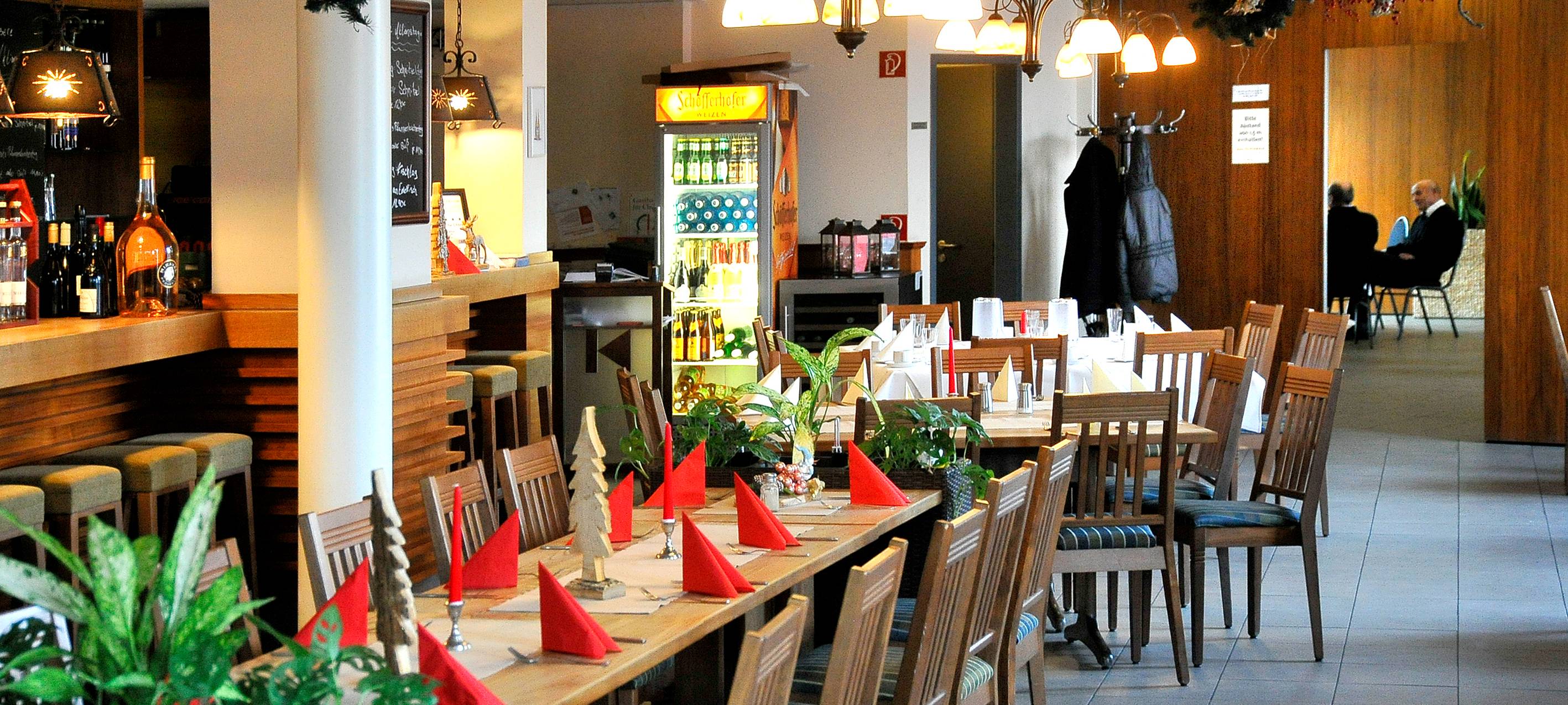 Gedeckter Tisch in einem Restaurant