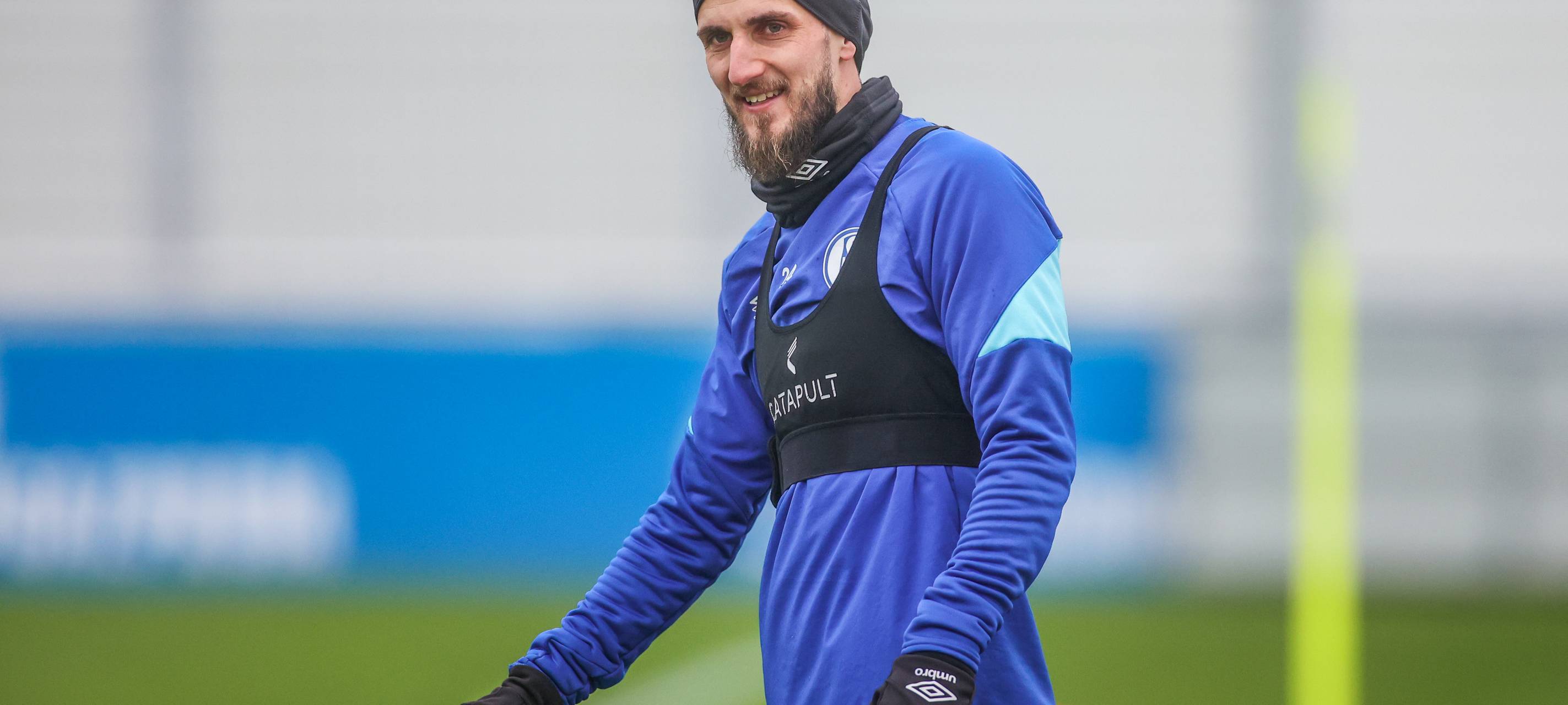 Schalke-Spieler Dominick Drexler auf dem Trainingsplatz