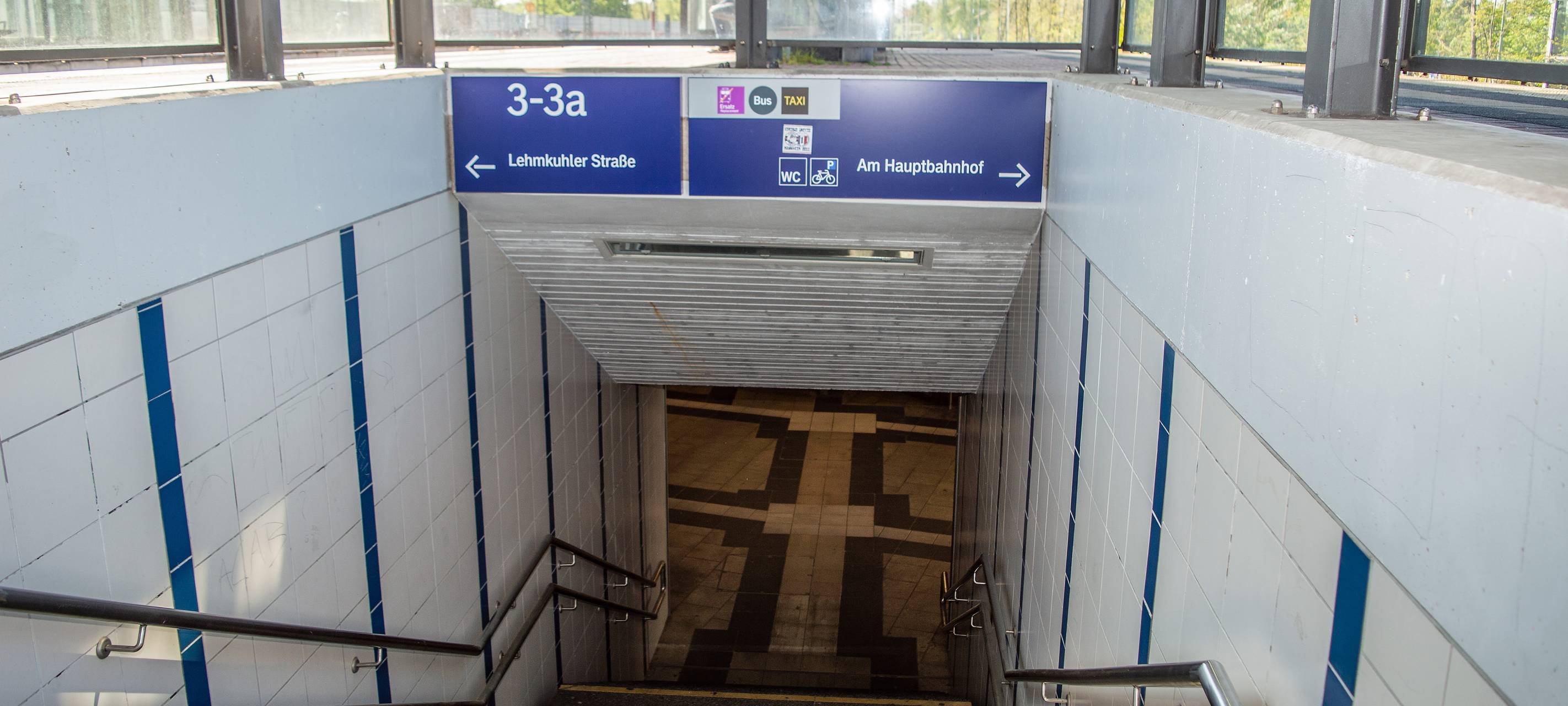 Treppe im Bottroper Hauptbahnhof