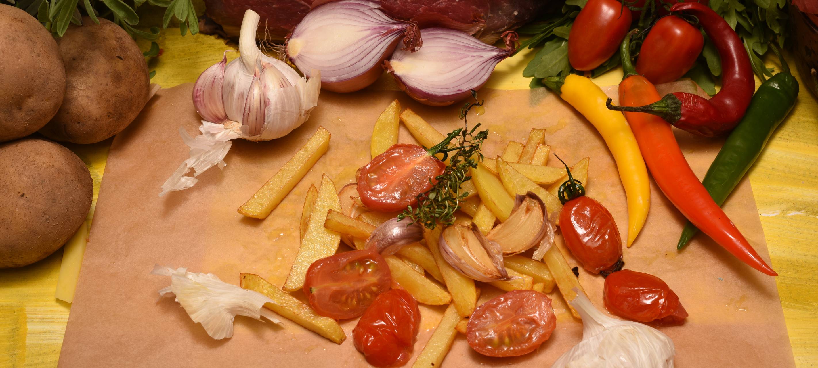 "Sloppy Joe" mit toskanischen Pommes