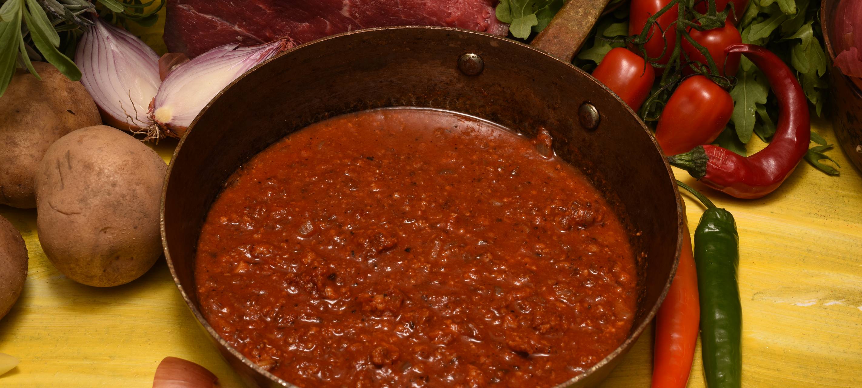 "Sloppy Joe" mit toskanischen Pommes