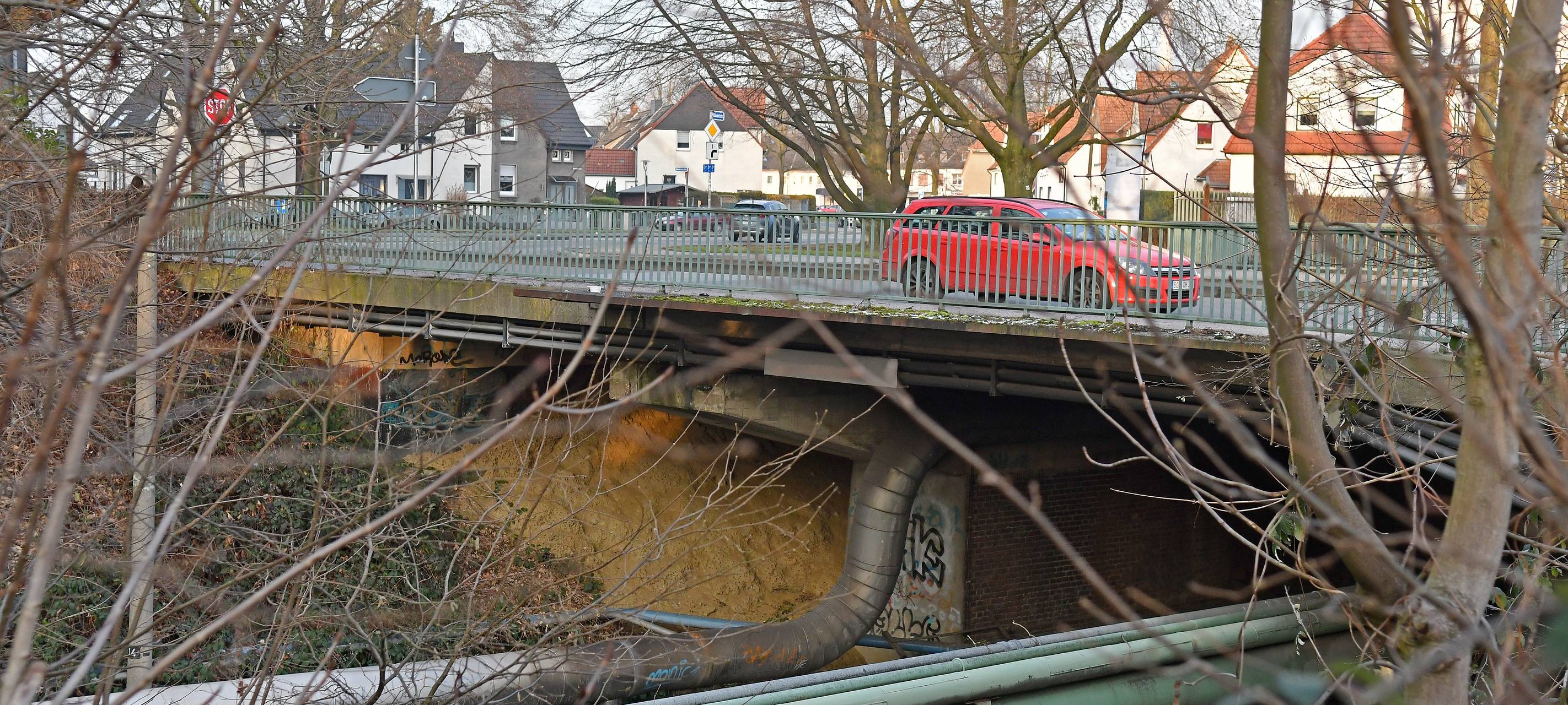 Die Brücke an der Schultenstraße in Gladbeck