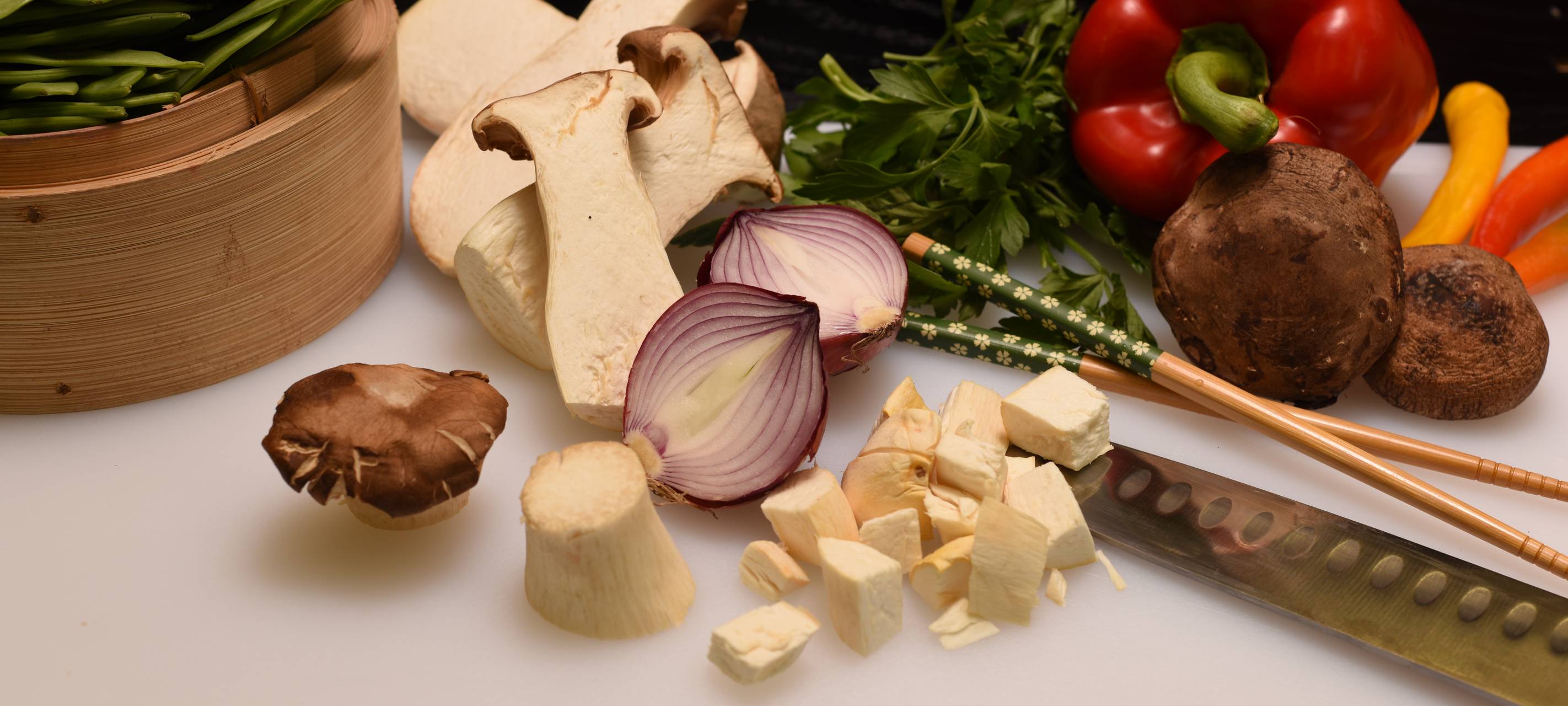 Wokpfanne mit Hähnchen und Basmati Reis