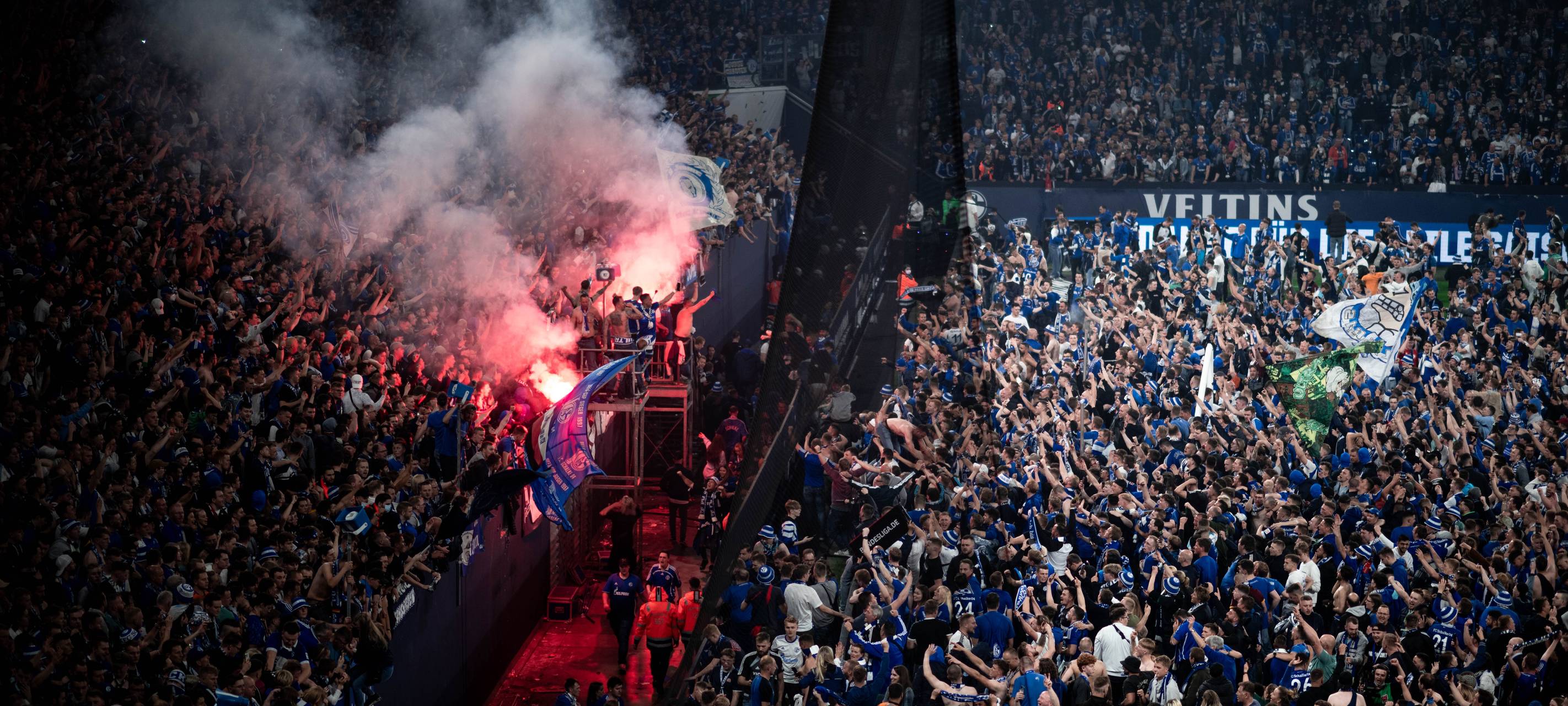 Mehrere Verletzte bei Platzsturm auf Schalke
