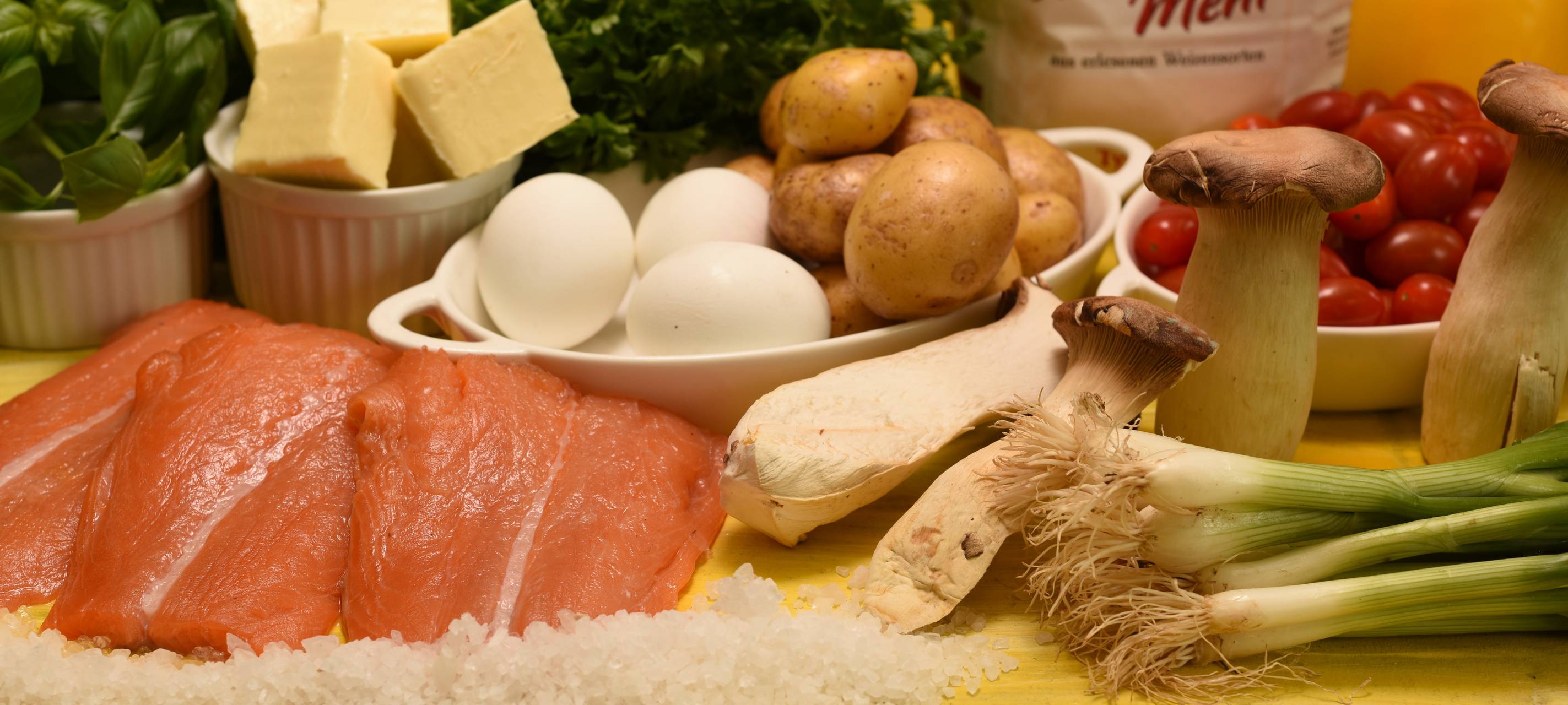Gnocchi-Auflauf mit Kräutersaitlingen und Lachsfilet