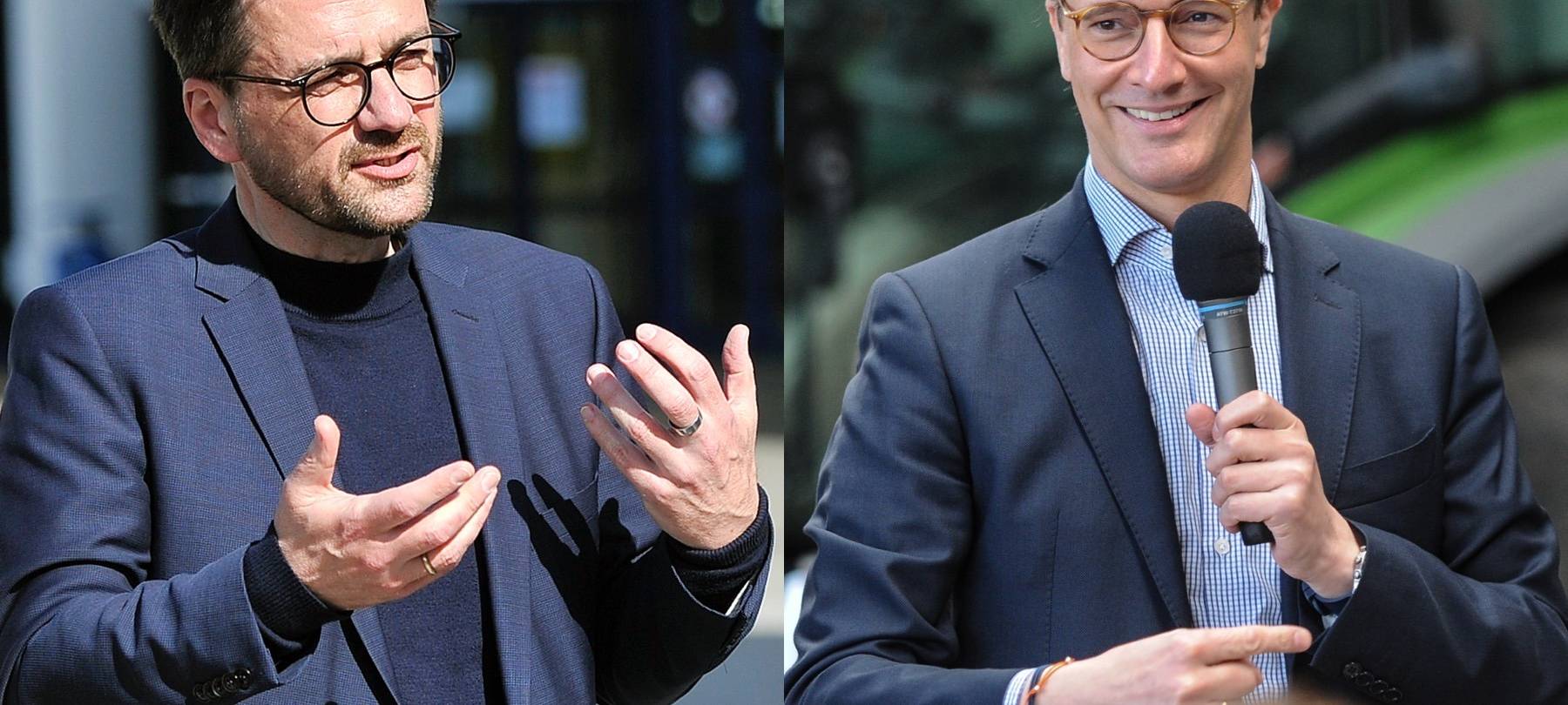 Collage von Thomas Kutschaty und Hendrik Wüst