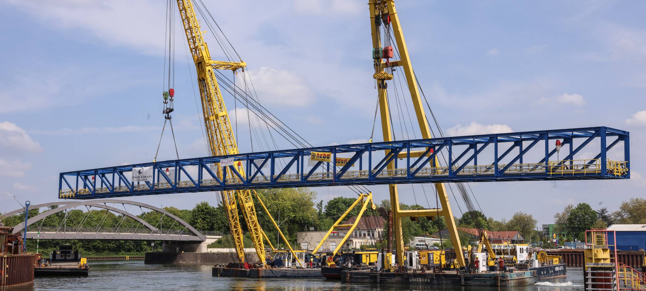 Rohrleitungsbrücke Stadthafen Gelsenkirchen
