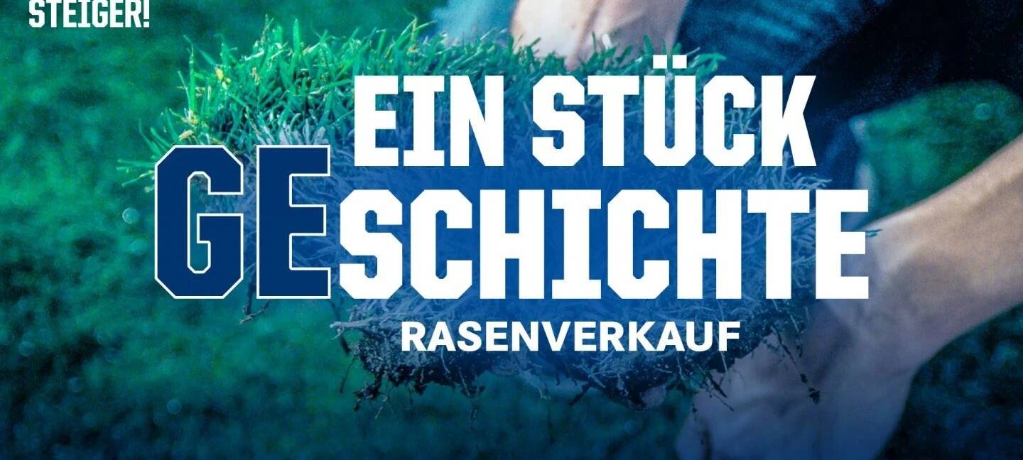 Flyer zum Schalker Rasenverkauf an der Veltins-Arena