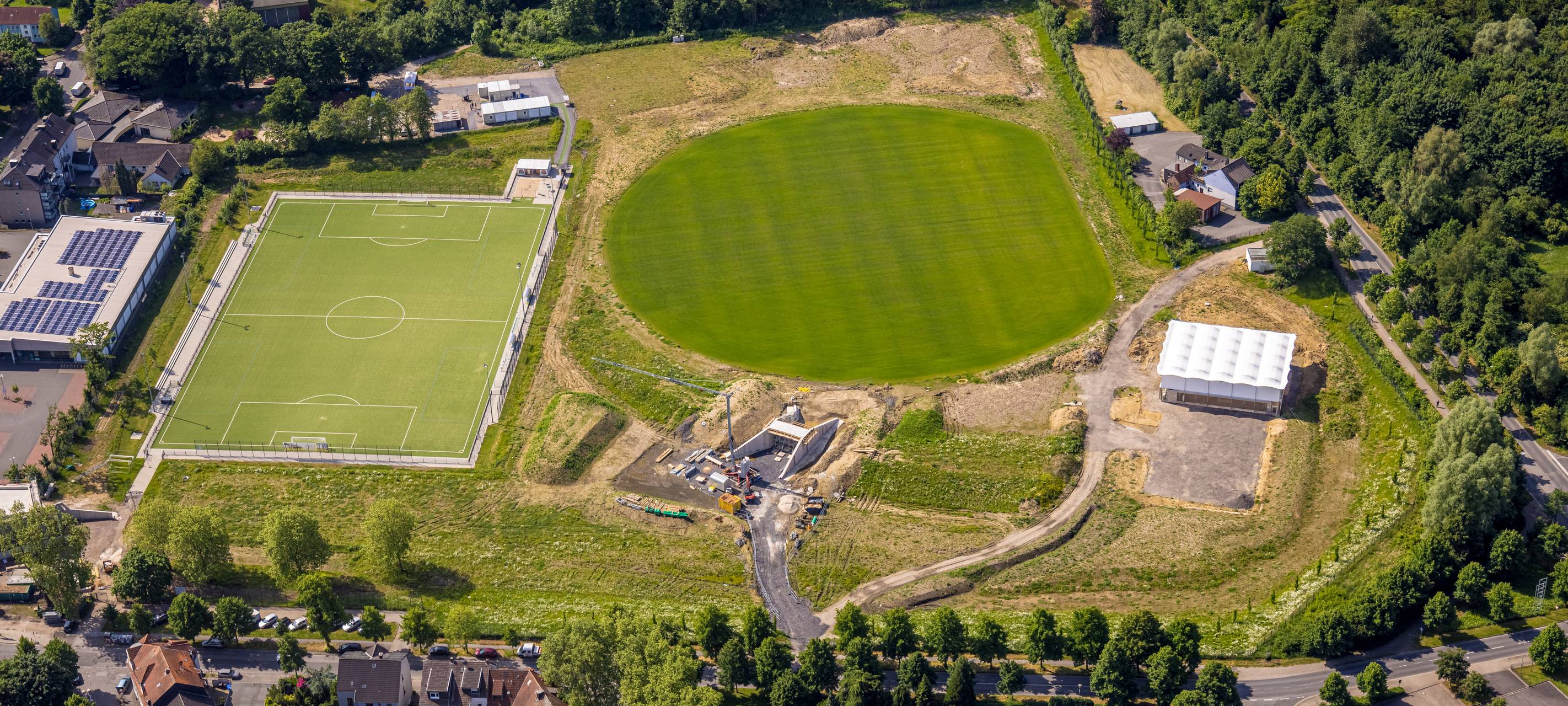 Gladbeck: Richtfest am Sportpark Mottbruch