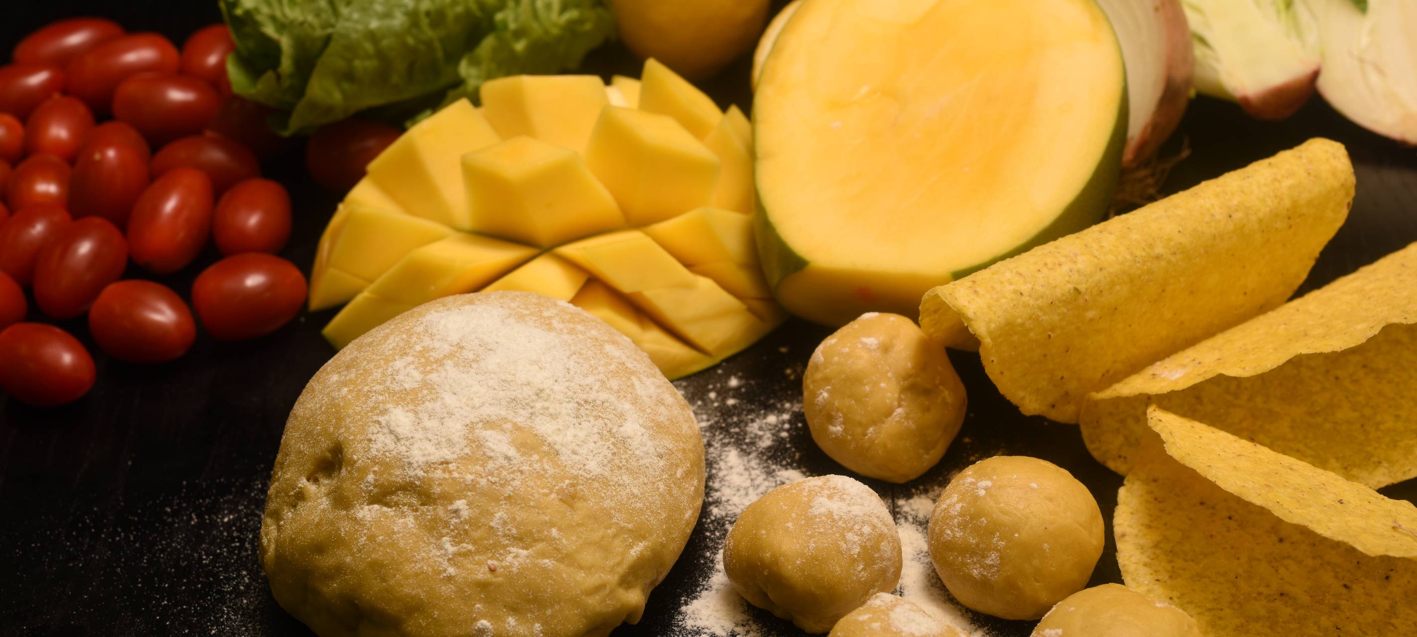 Mexikanische Tacos mit Seelachs, Wasabi und Römersalat