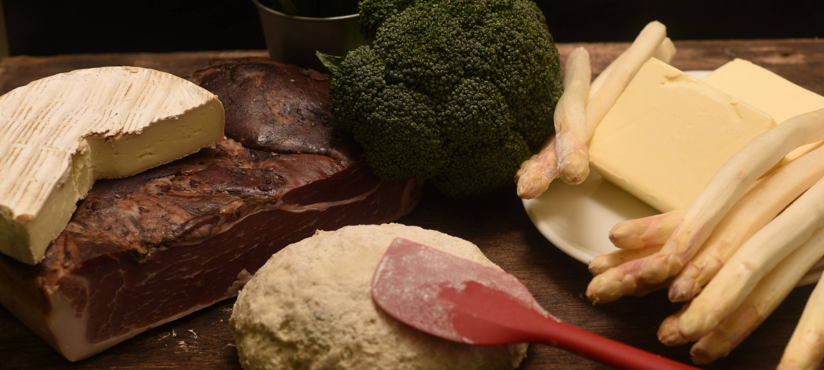 Quiche mit Spargel und Schinken