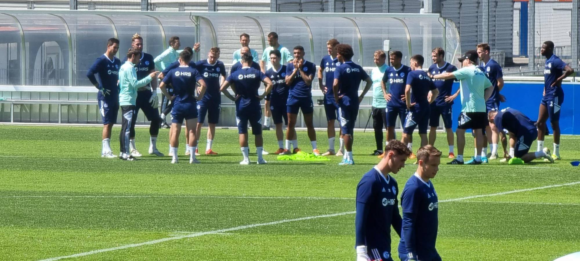 Trainingsauftakt auf Schalke
