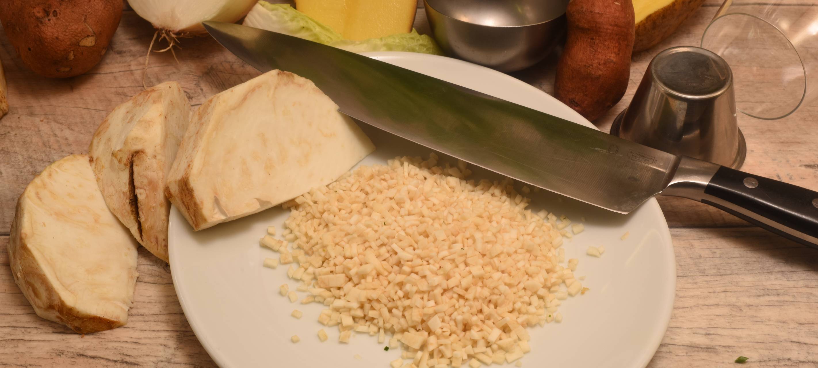 Kartoffelsalat mit Hähnchen