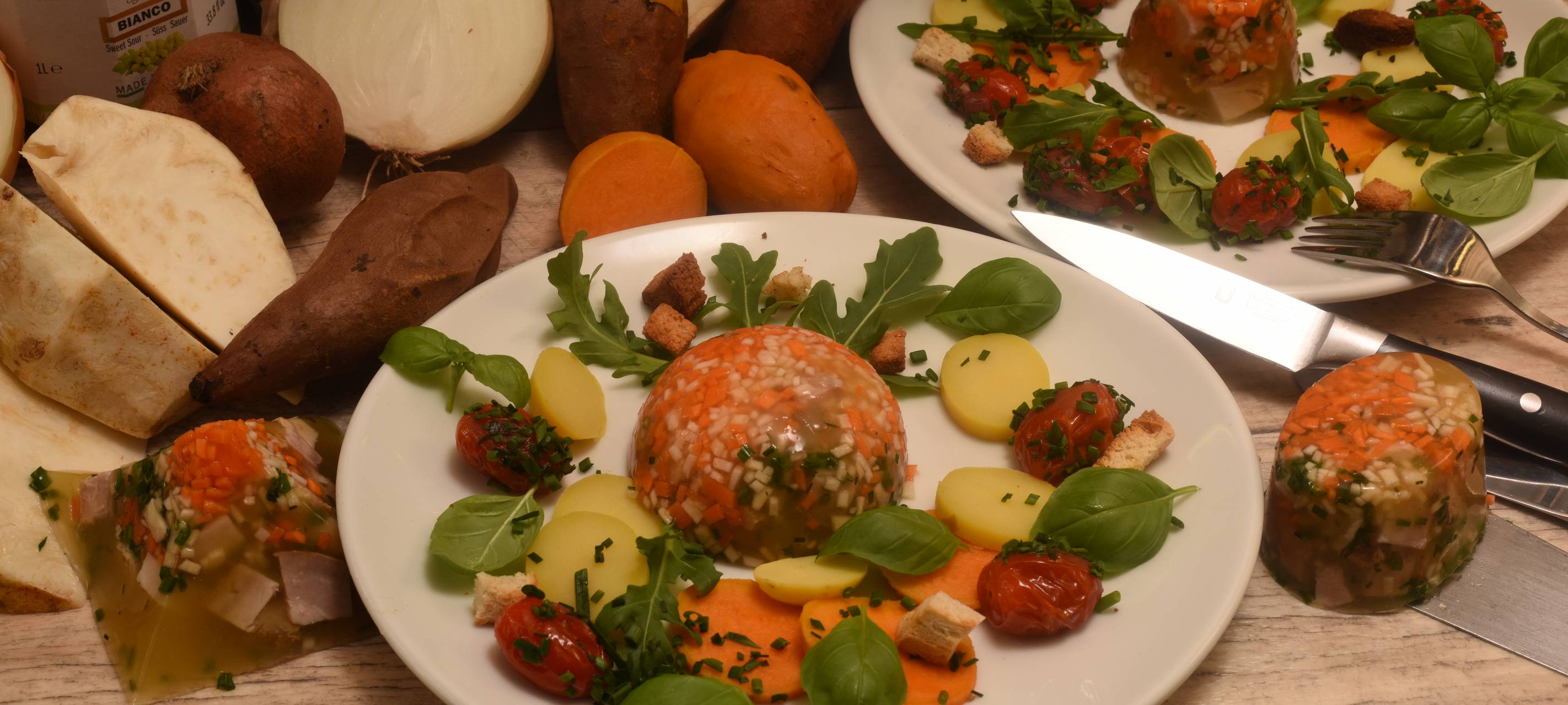 Kartoffelsalat mit Hähnchen