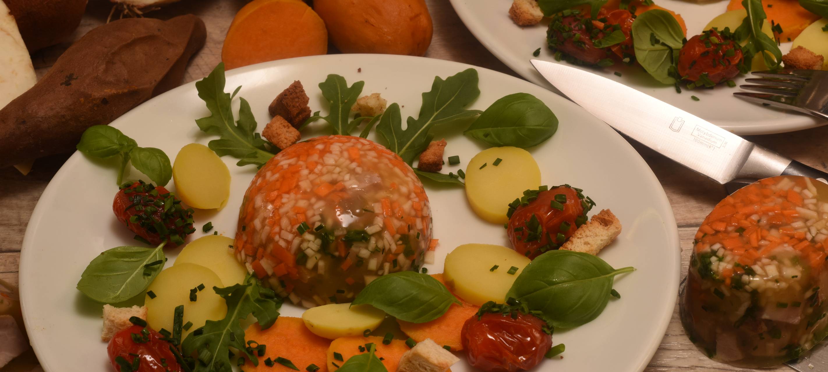 Kartoffelsalat mit Hähnchen