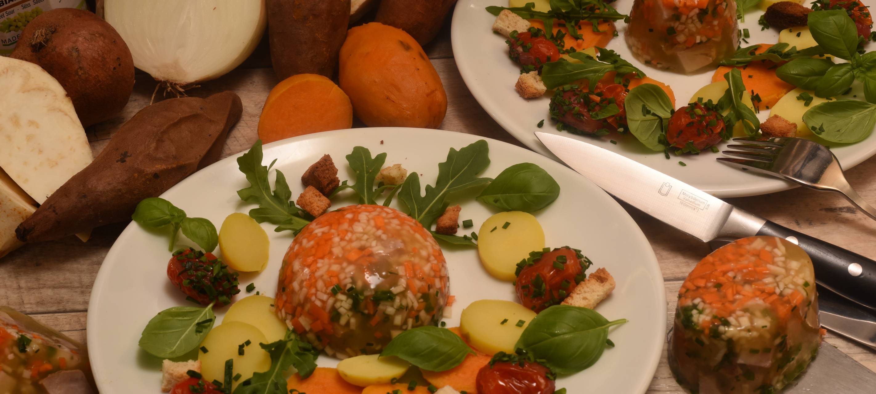 Kartoffelsalat mit Hähnchen