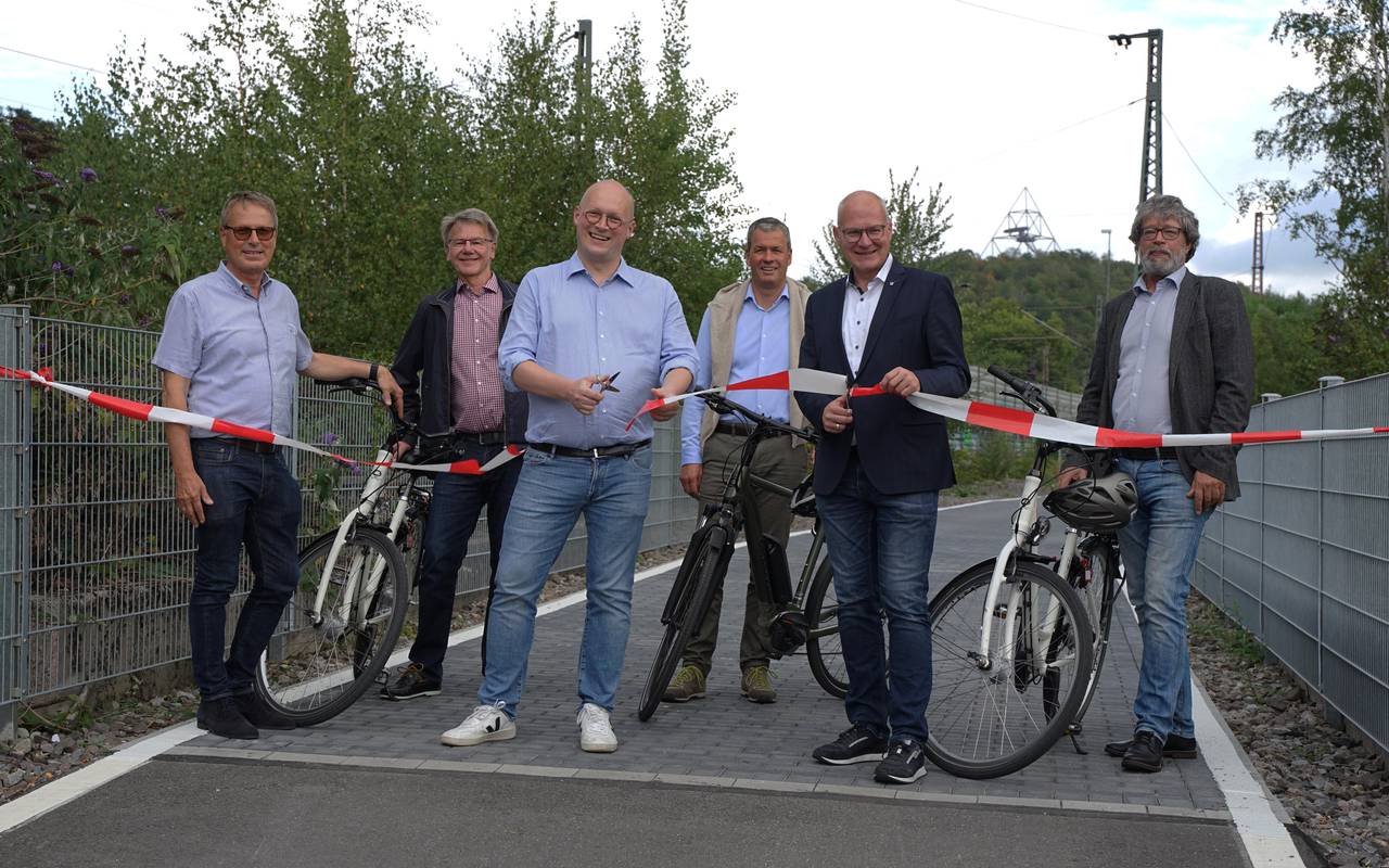 Neue Fahrradbrücke an der Braker Straße in Bottrop