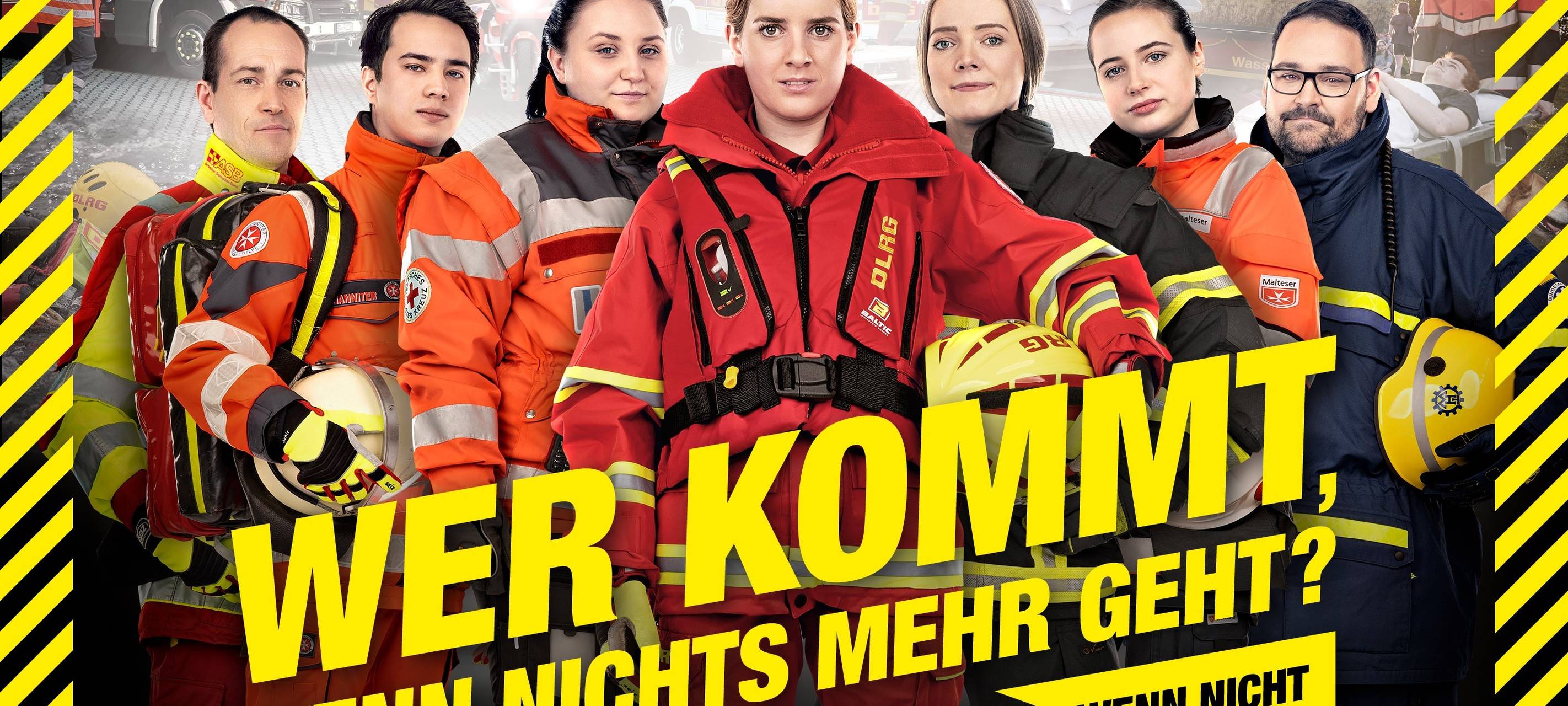 Plakat der Katastrophenschützer