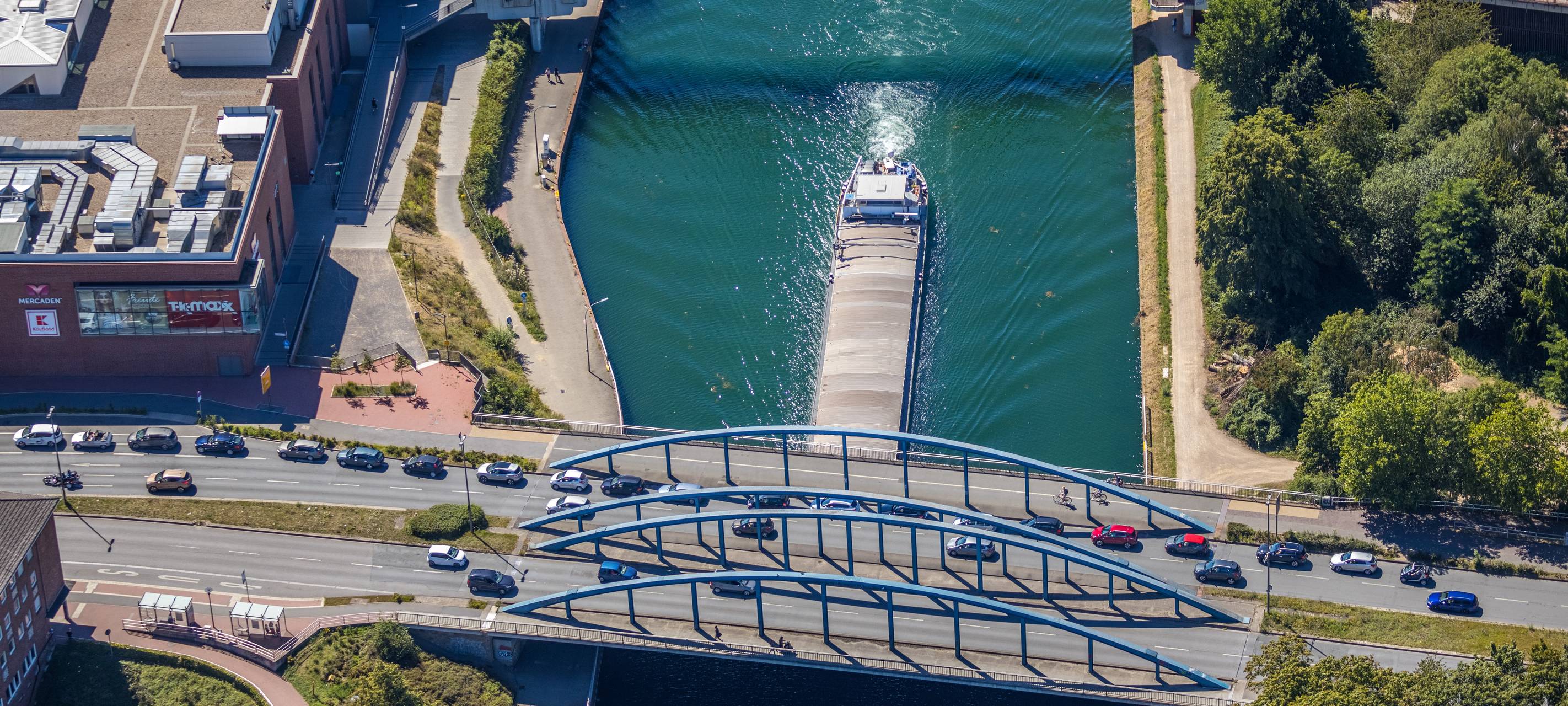 Der Wesel-Datteln-Kanal bei Dorsten