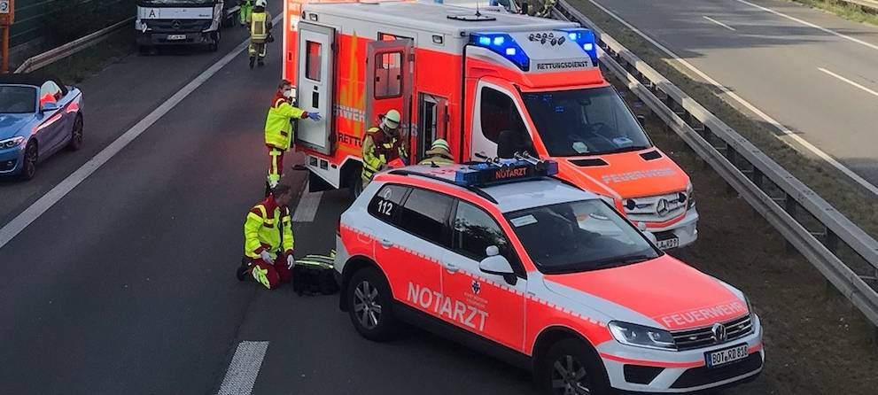 Rettungswagen Unfall A31