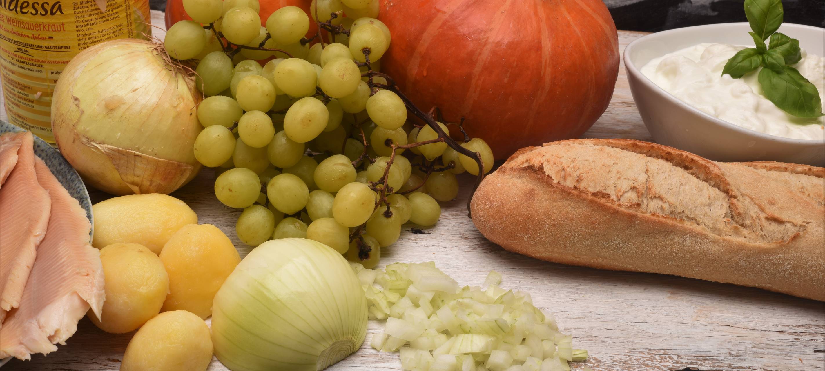 Sauerkrautsuppe mit Forelle