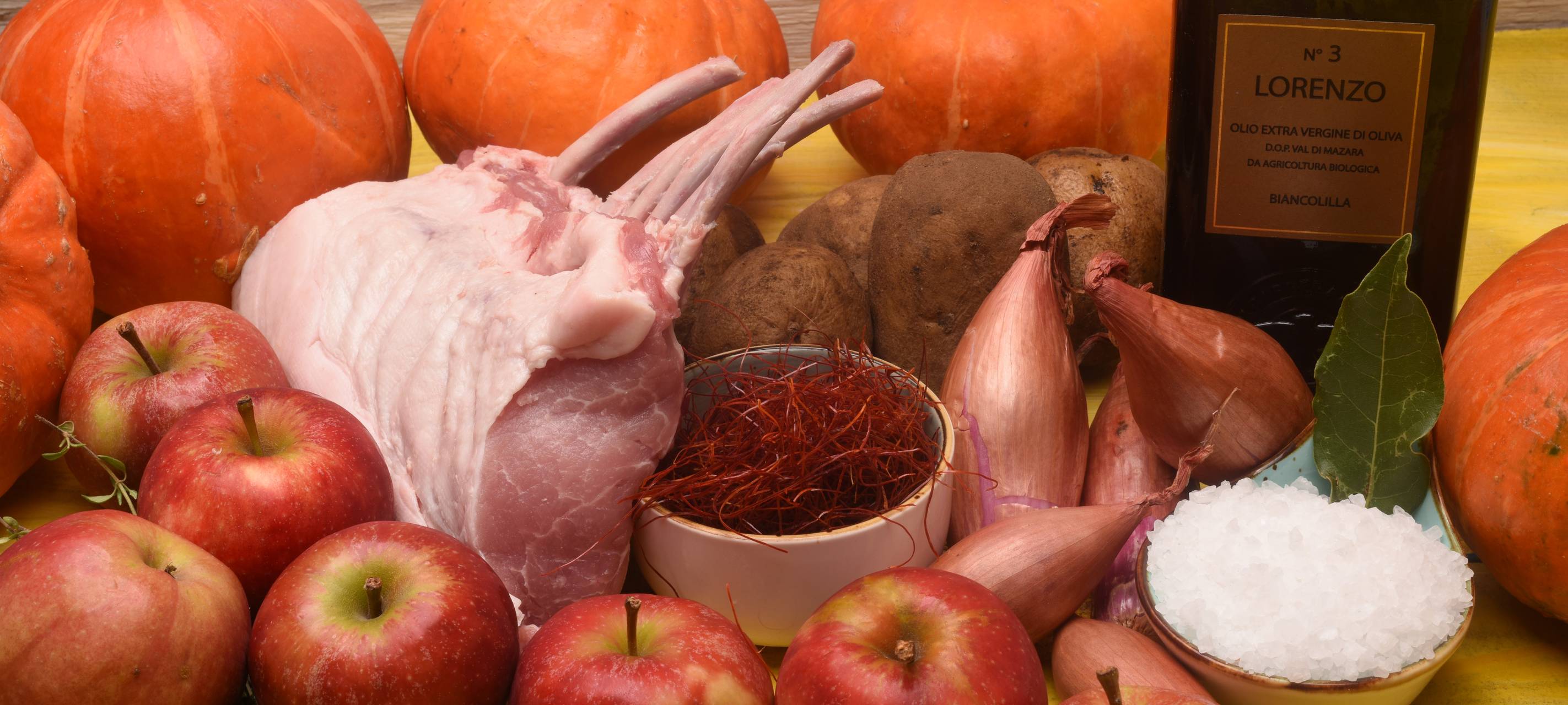 Kotelett vom Schwein mit Hokkaido-Kürbis