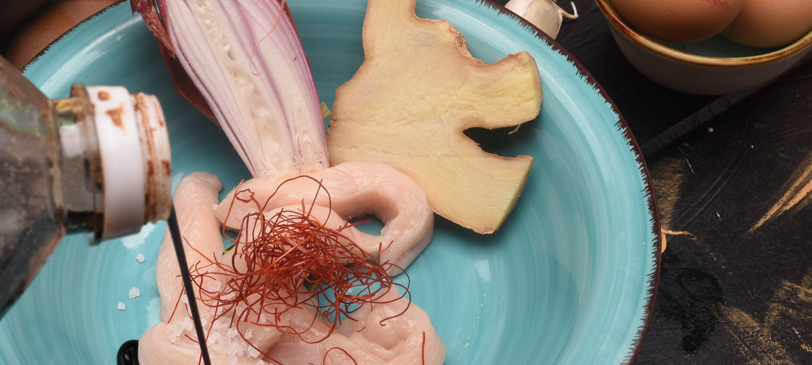 Wraps mit Turbo-Kimchi, Spiegelei und Hähnchenbrust