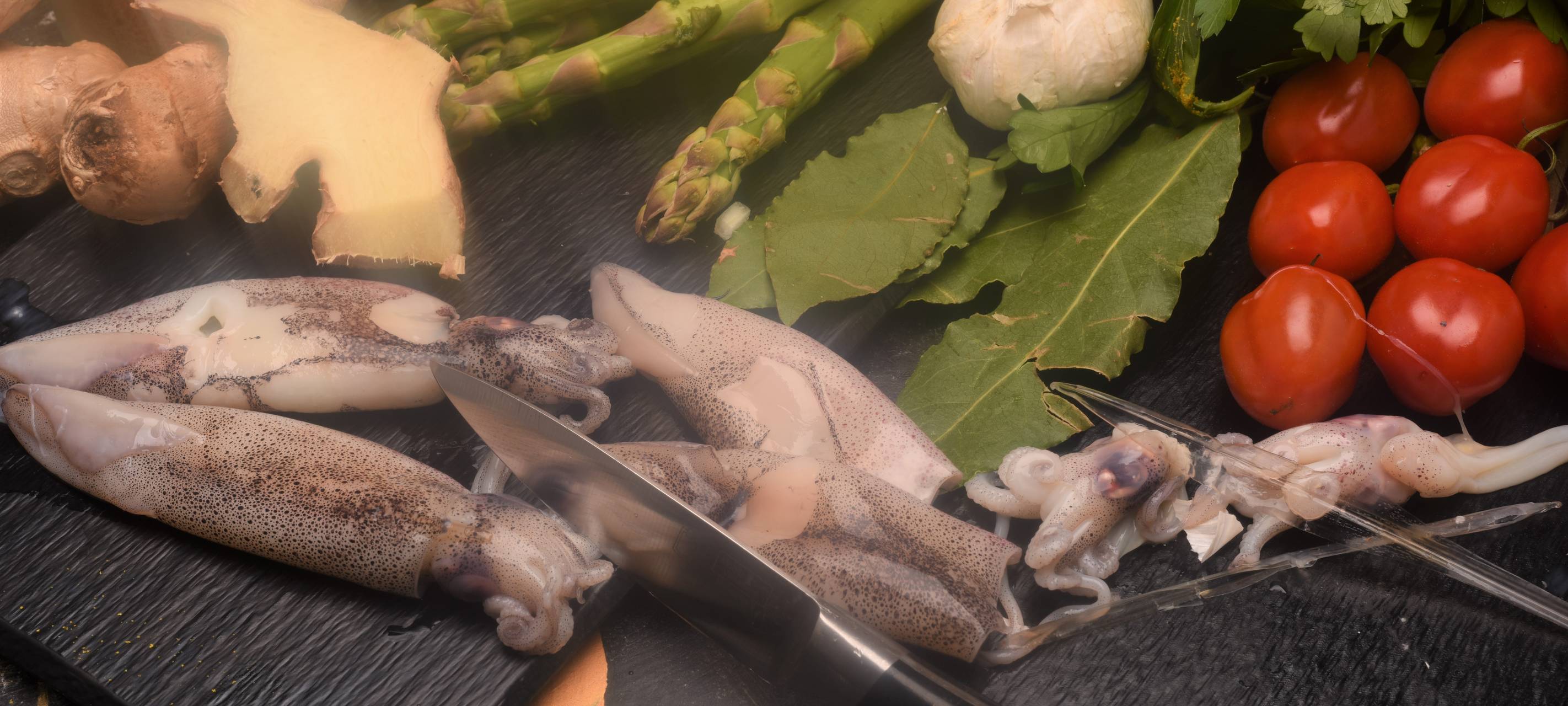 Calamari-Curry mit Kürbis und Tamarinden-Paste