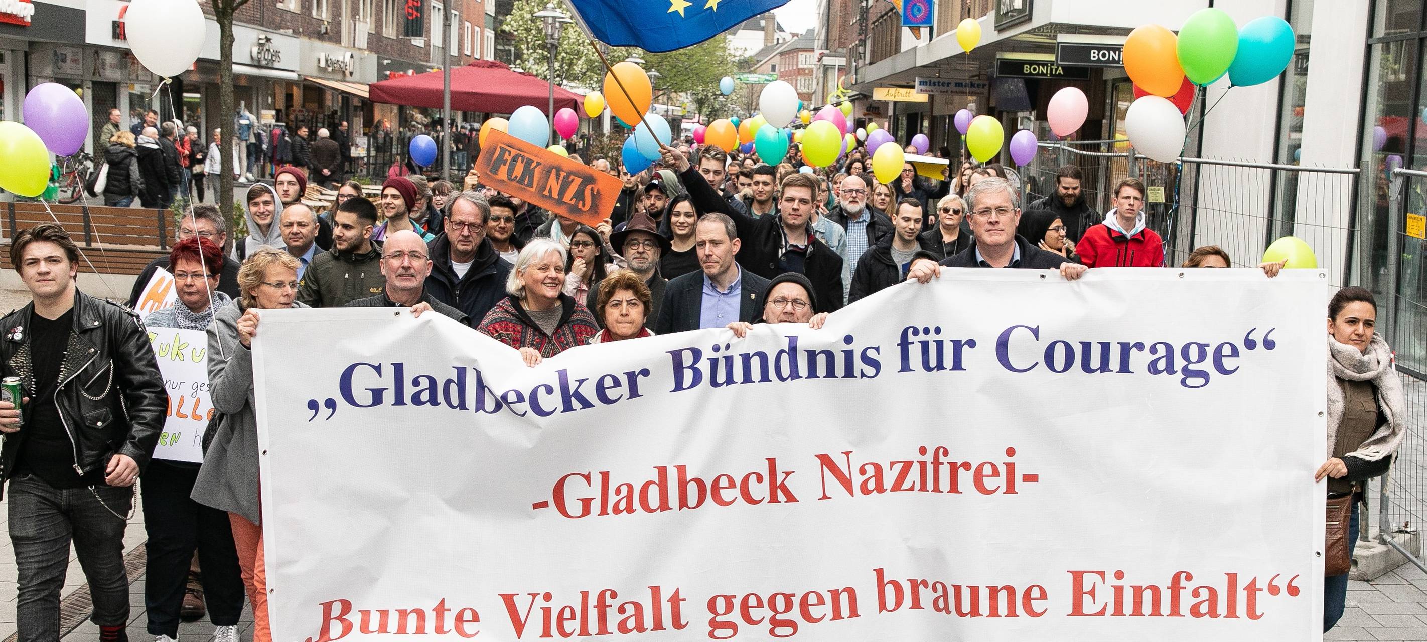 Kundgebung des Gladbecker Bündnis für Courage