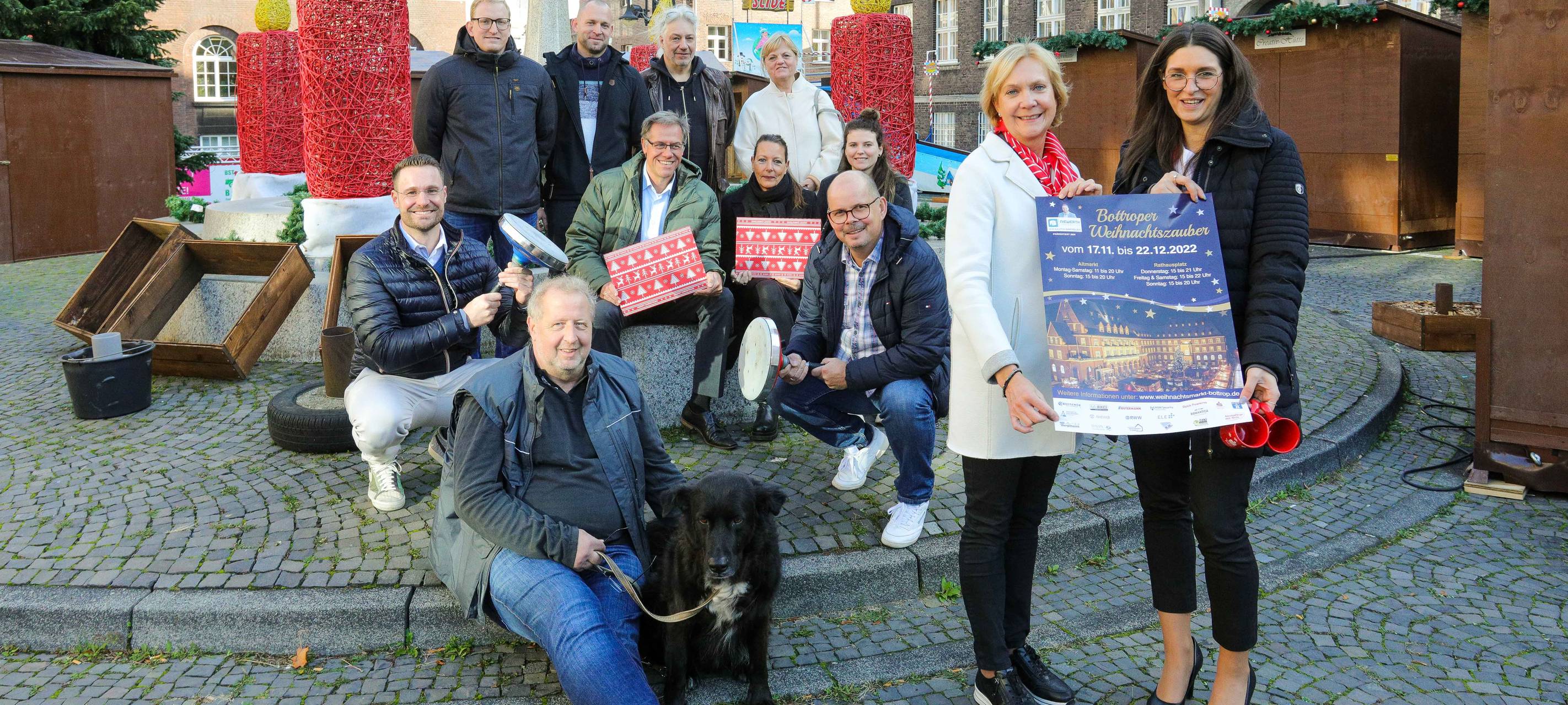 Die Veranstalter des Bottroper Weihnachtszaubers präsentieren das Programm