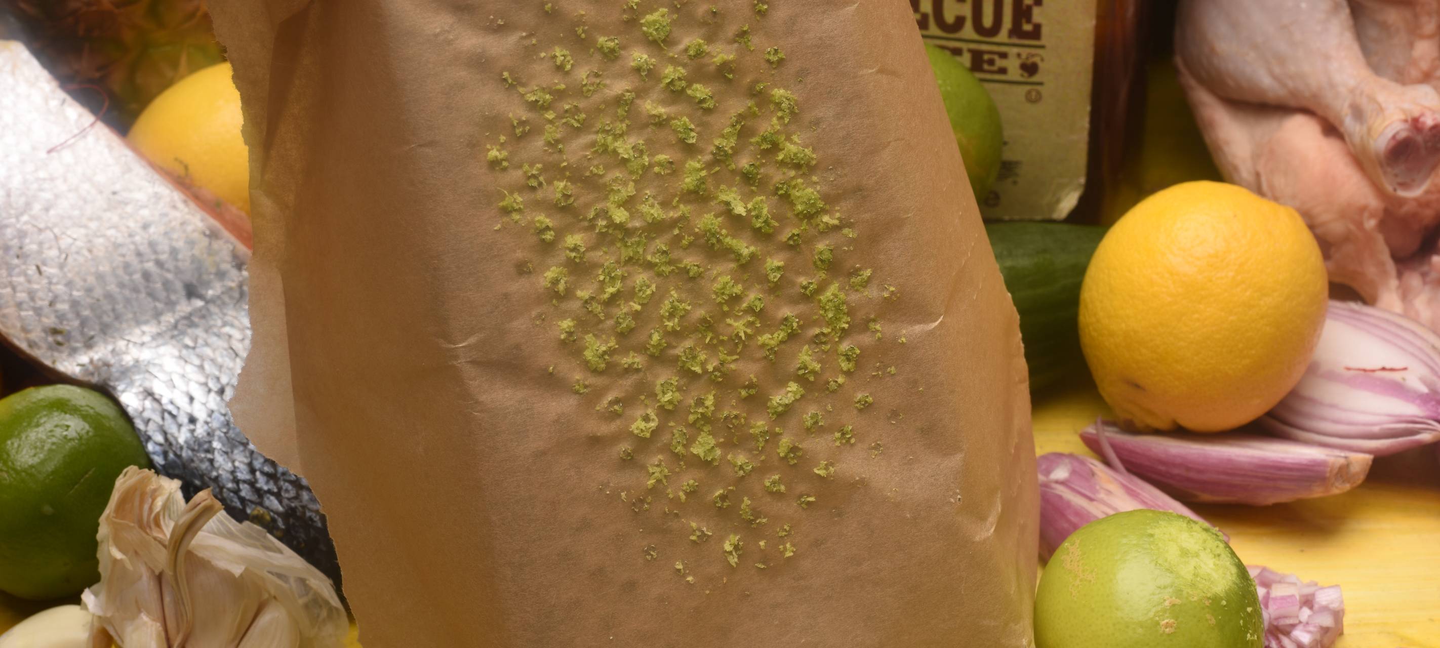 Surf & Turf - Lachs und Hähnchen mit Limonen-Orangen-Chutney