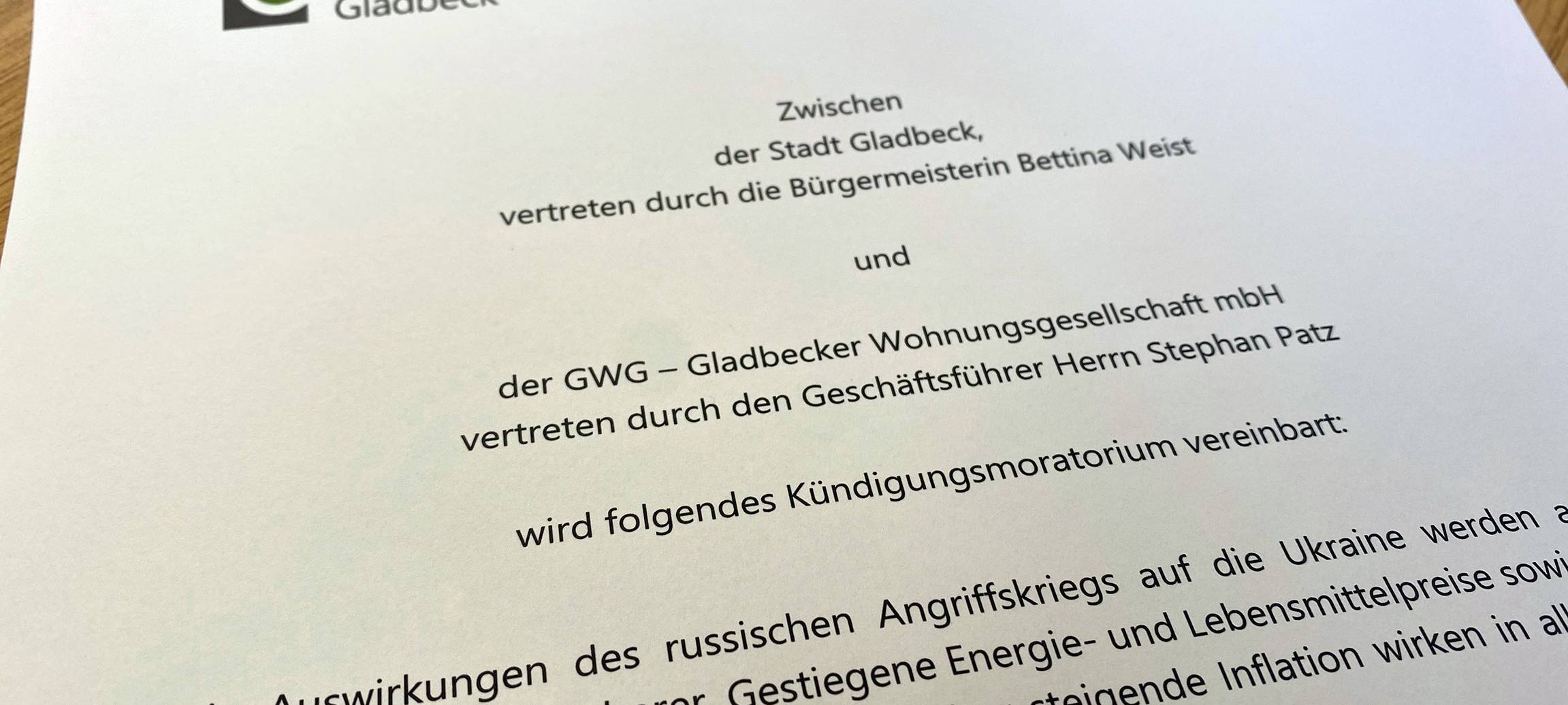 Gladbeck: Kündigungs-Aufschub für GWG-Mieter