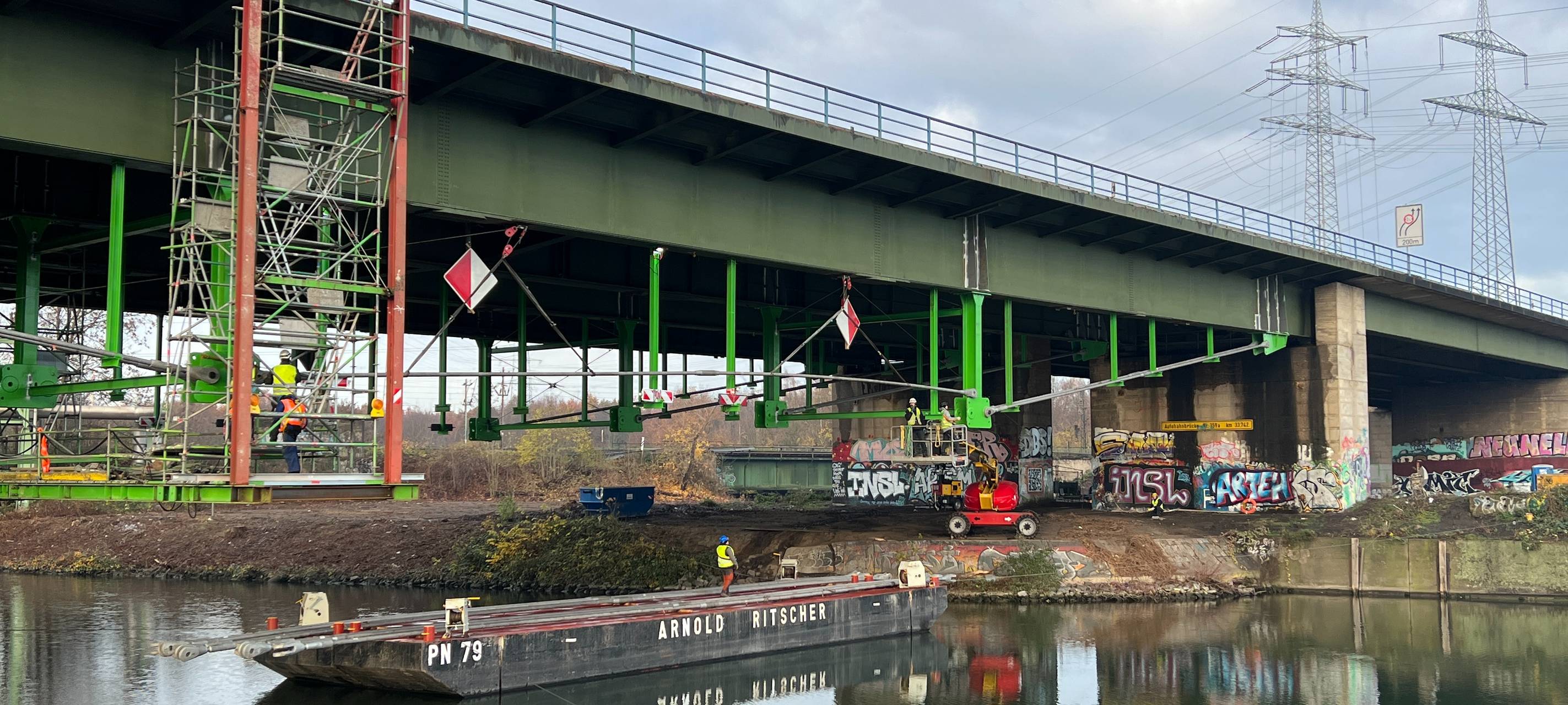 Kanalbrücke A43 Rhein-Herne-Kanal