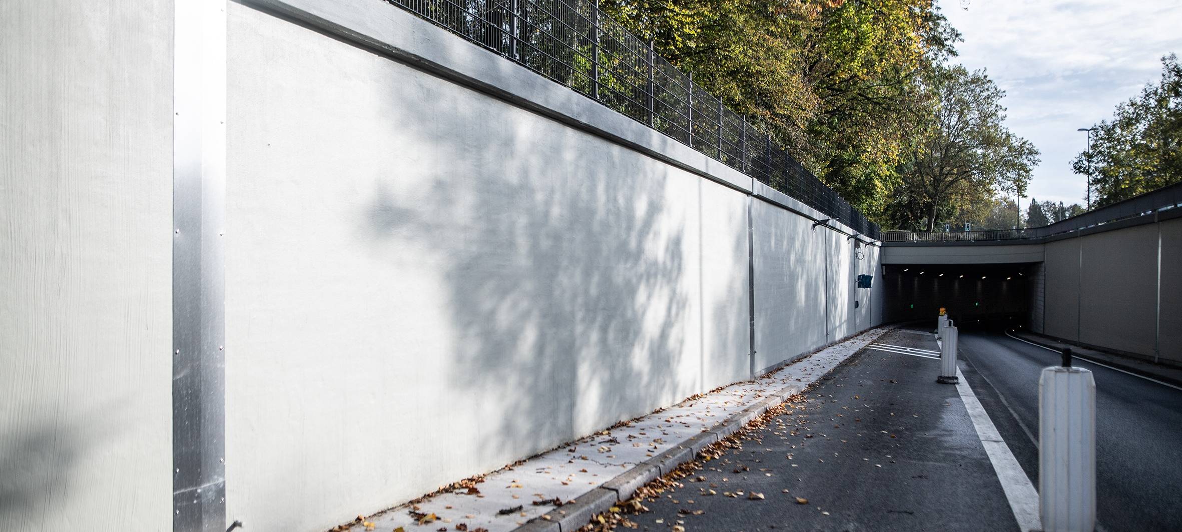 Die Ausfahrt des Vincketunnels in Buer