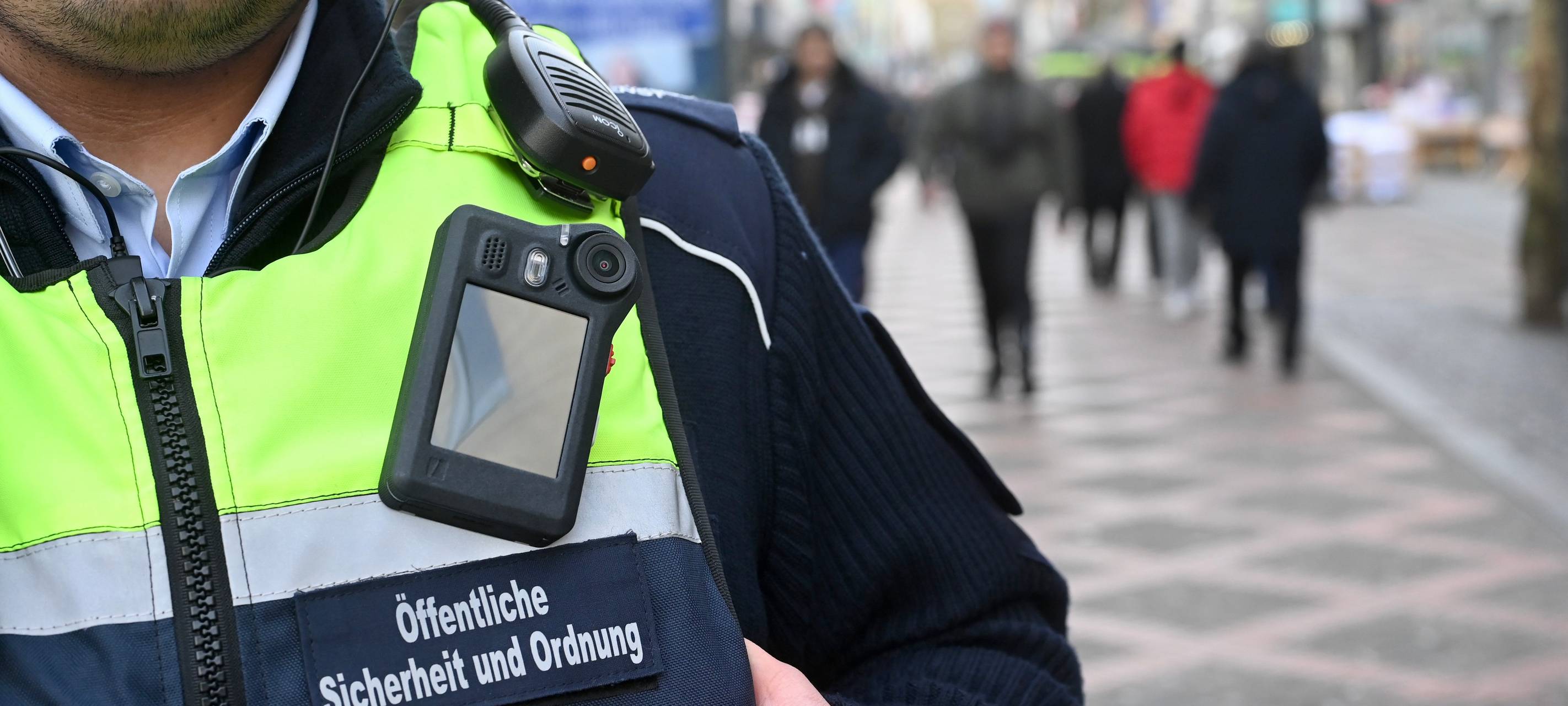 KOD-Mitarbeiter Gelsenkirchen mit Bodycam