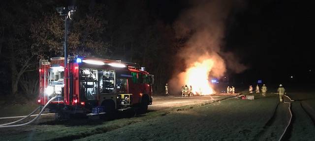 Strohballen- Brand Kirchhellen