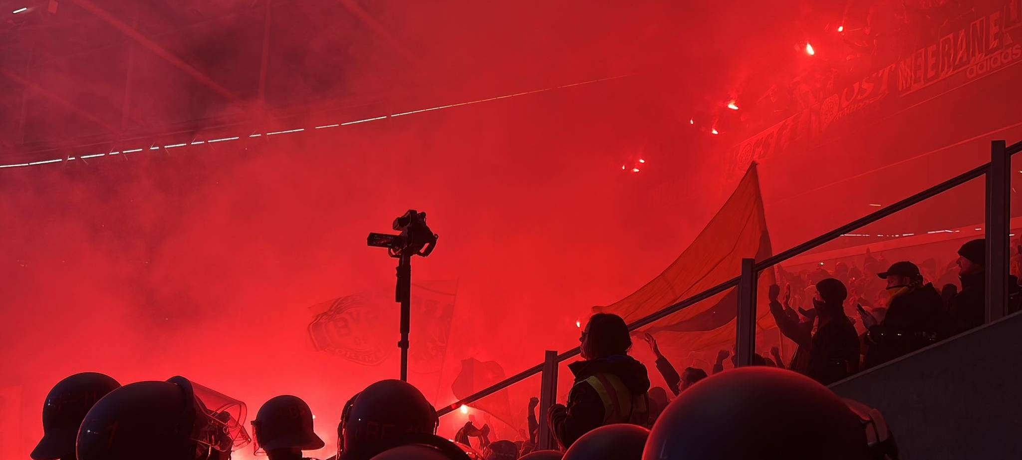 Pyrotechnik in der Arena