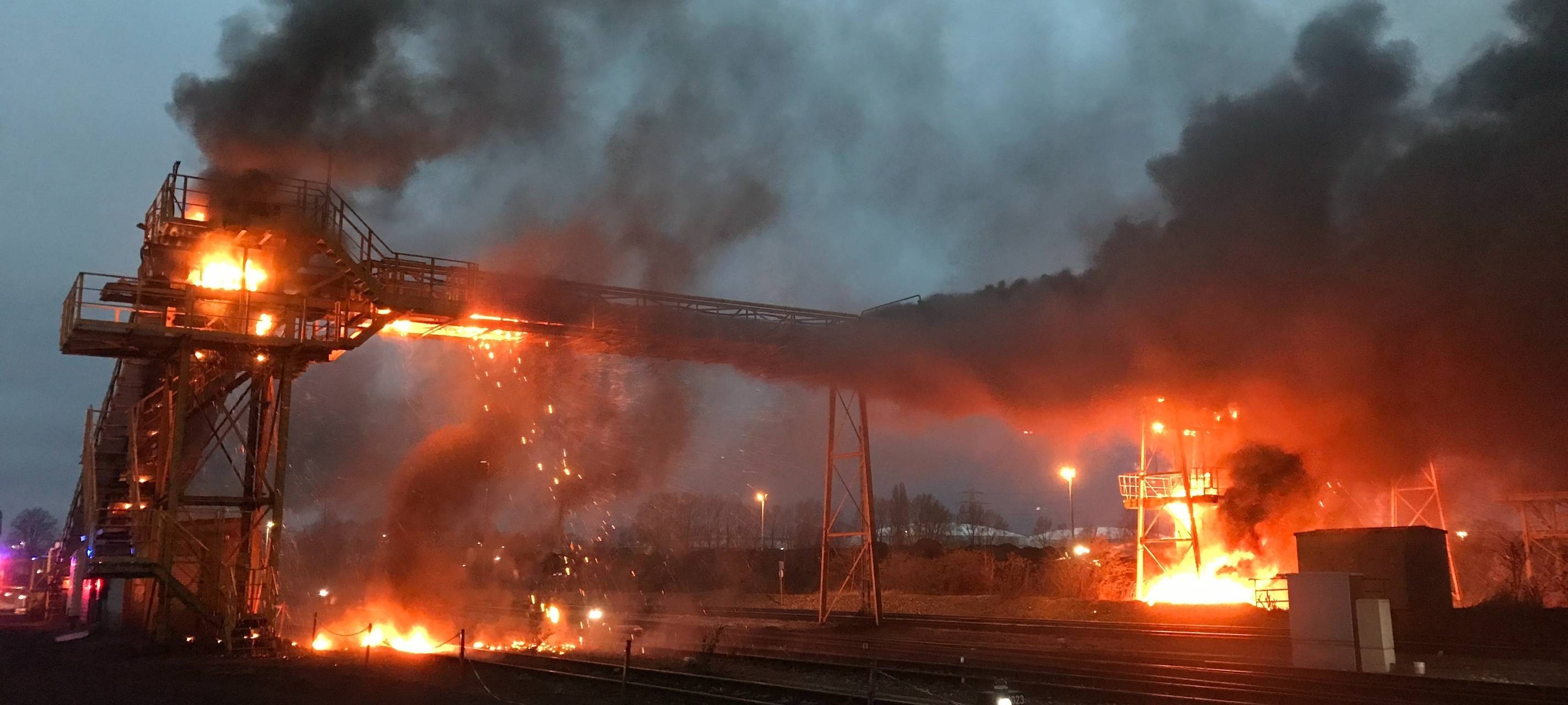 Brand Kohlehafen Bottrop