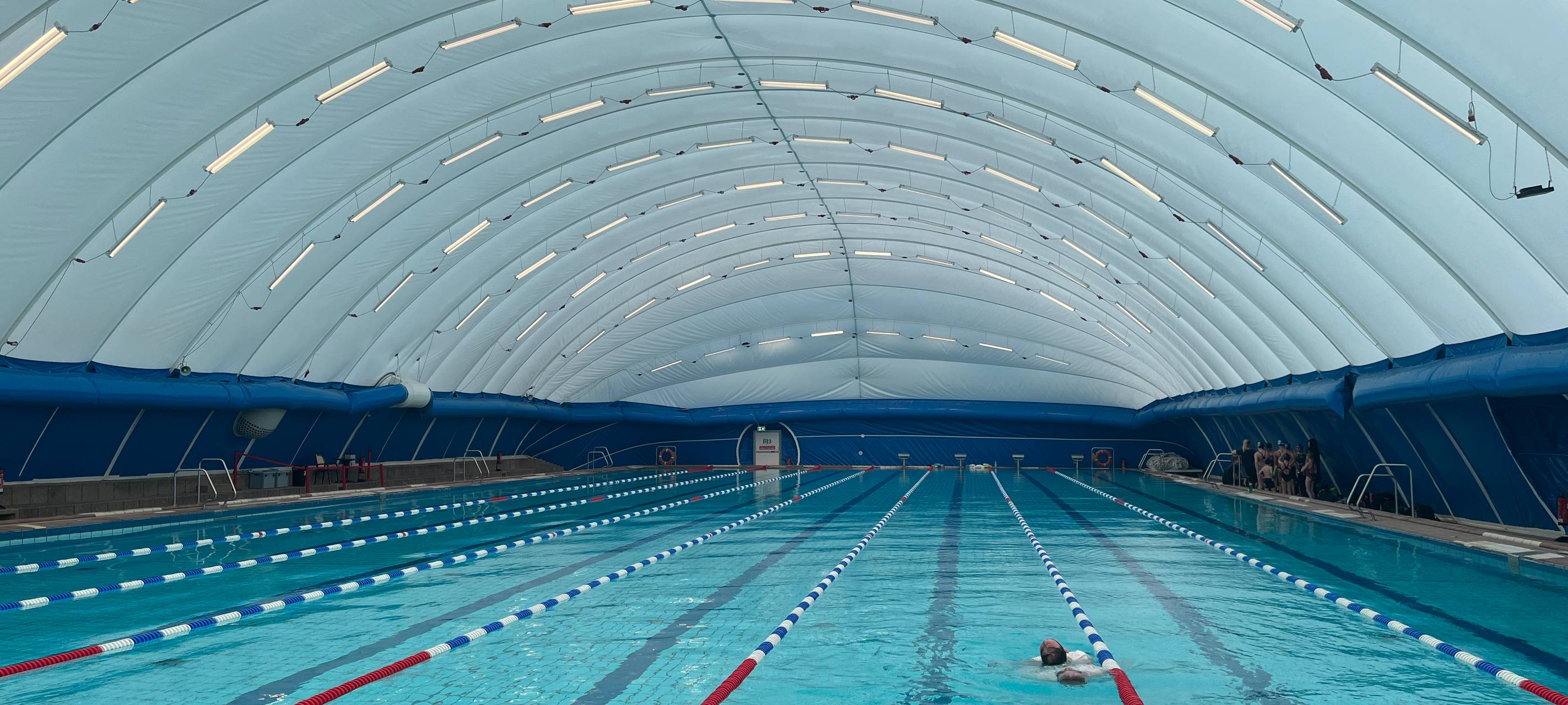 Traglufthalle am Sportparadies in Betrieb