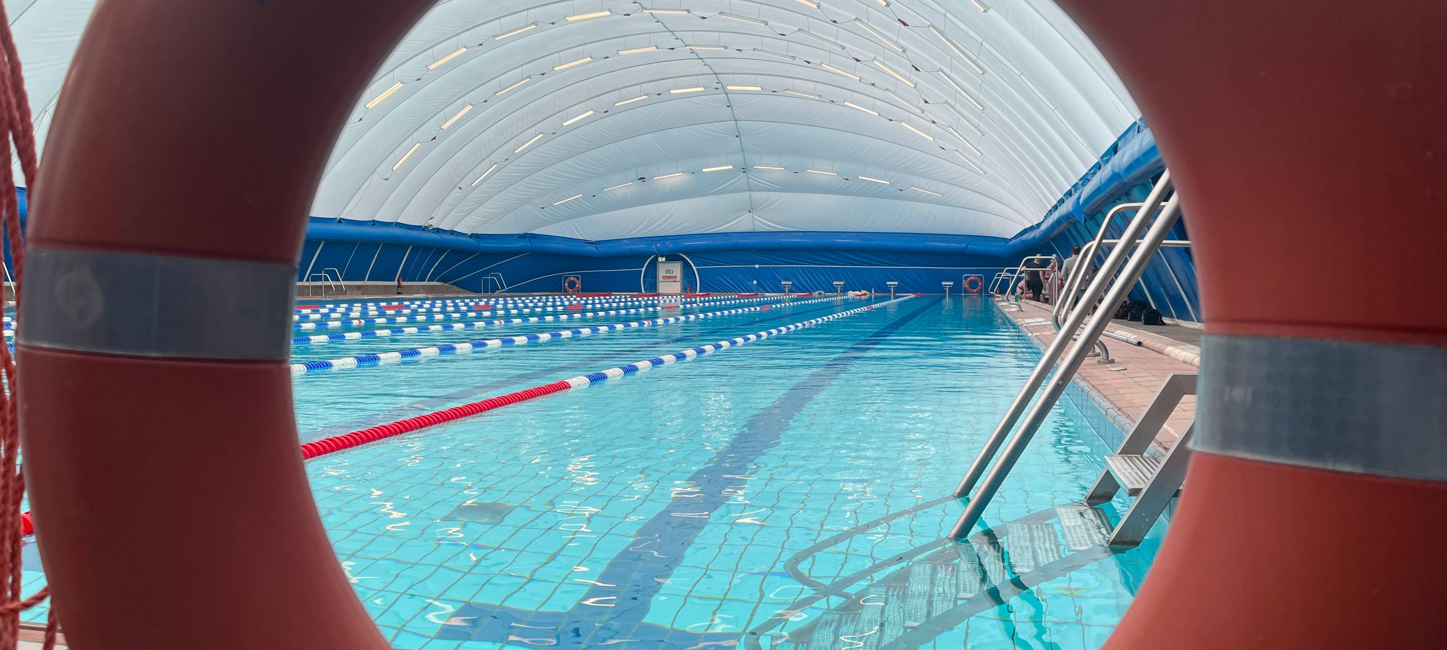 Traglufthalle am Sportparadies in Betrieb