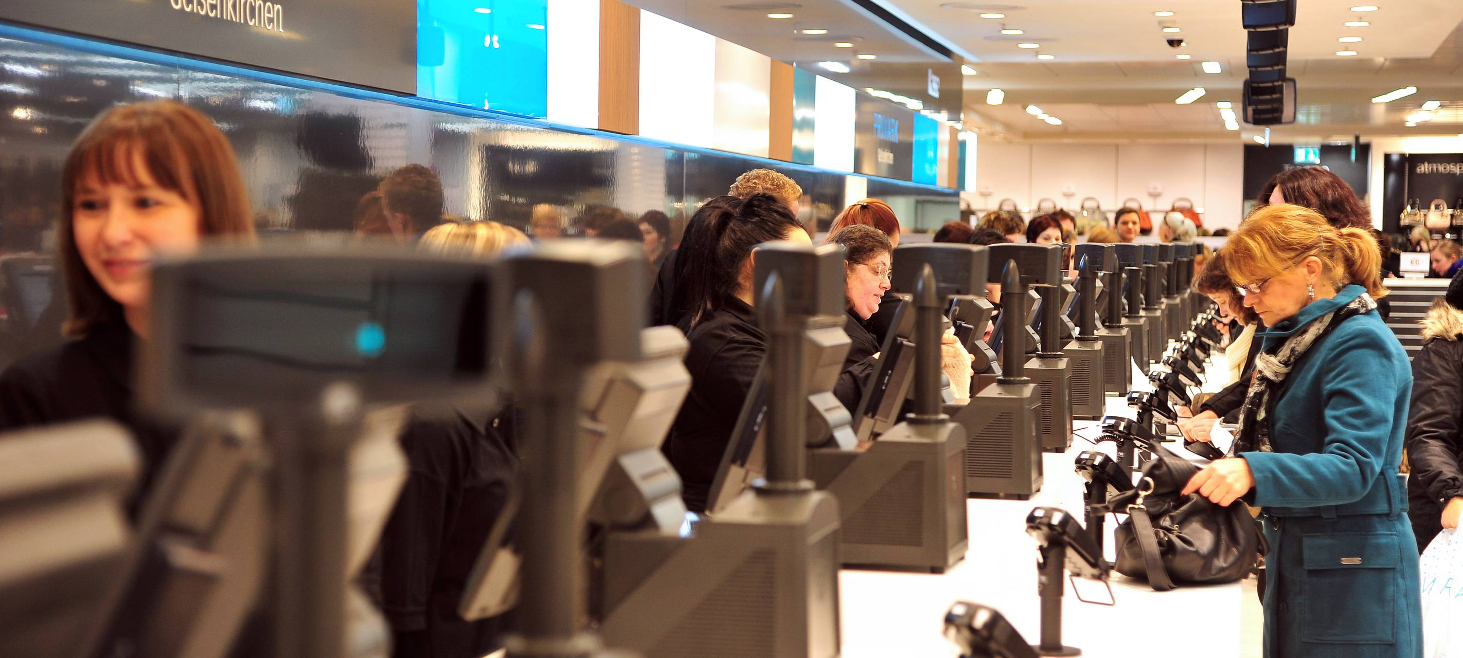 Kassenbereich im Primark Gelsenkirchen