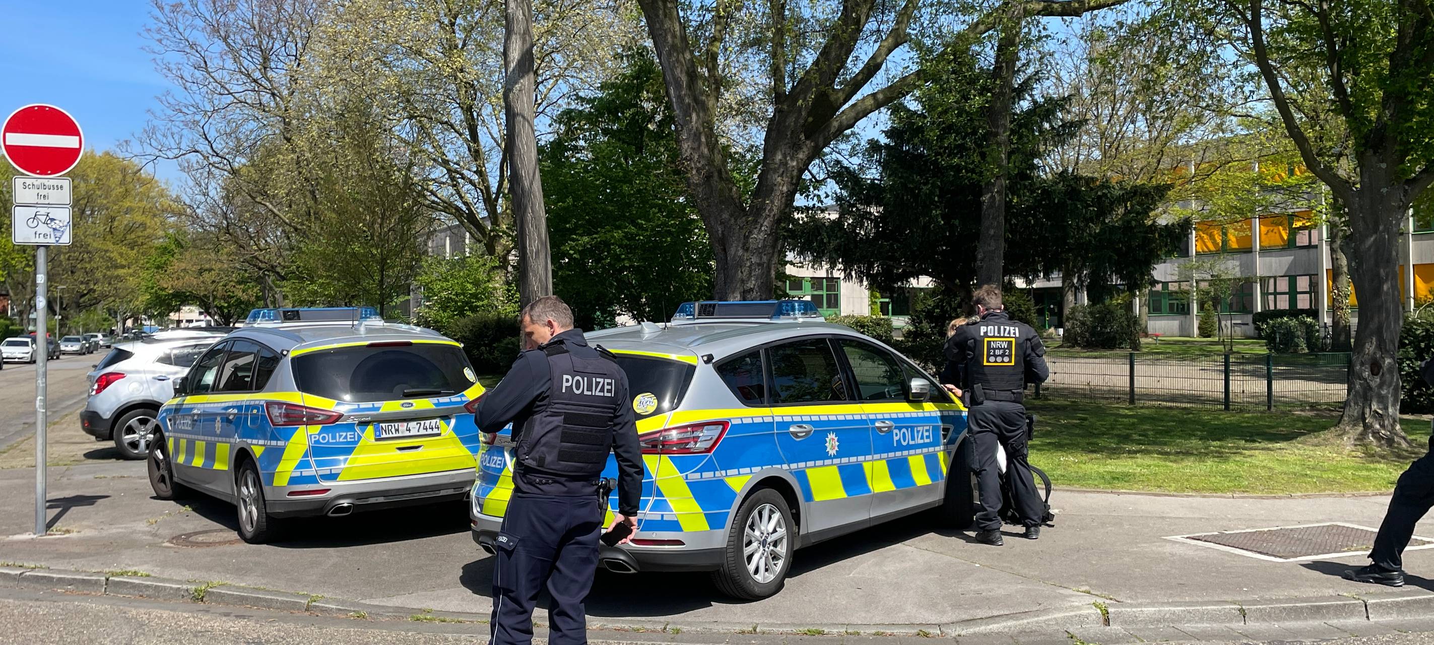 Polizeieinsatz an der Gesamtschule in Gelsenkirchen-Erle