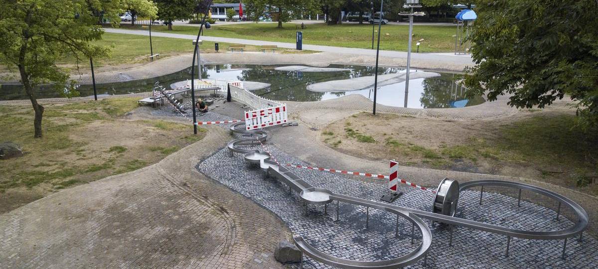 Wasserspielplatz im Revierpark Nienhausen länger gesperrt